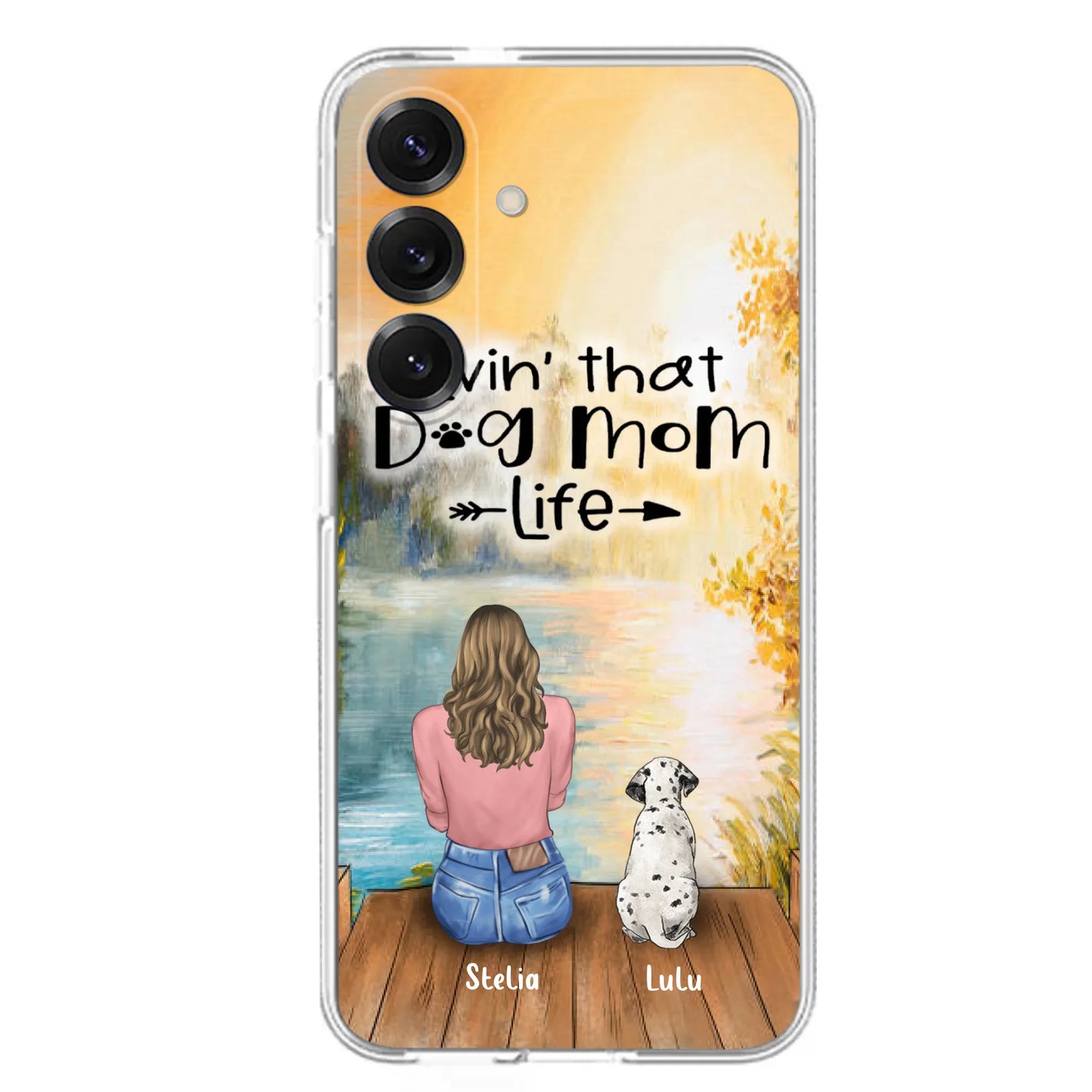 Custom Personalized Dog Mom Phone Case - Gift for Dog Lovers - iPhone & Samsung Case with upto 4 Dogs