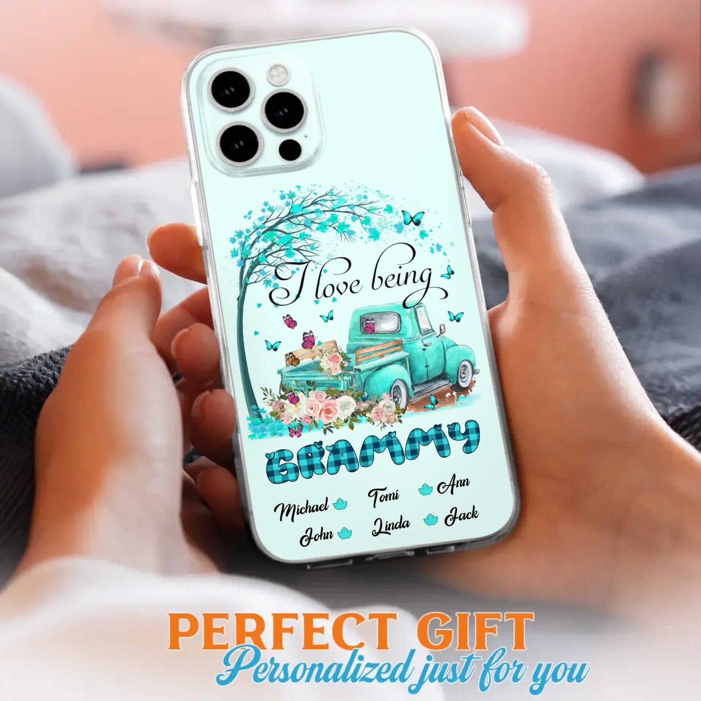 Custom Personalized Phone Case - I Love Being Grandma - R5OIKQ