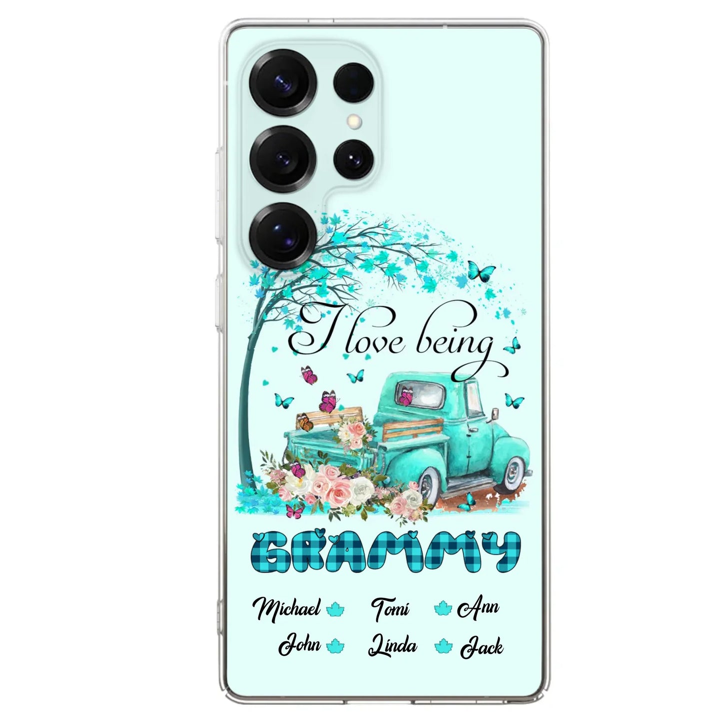 Custom Personalized Phone Case - I Love Being Grandma - R5OIKQ