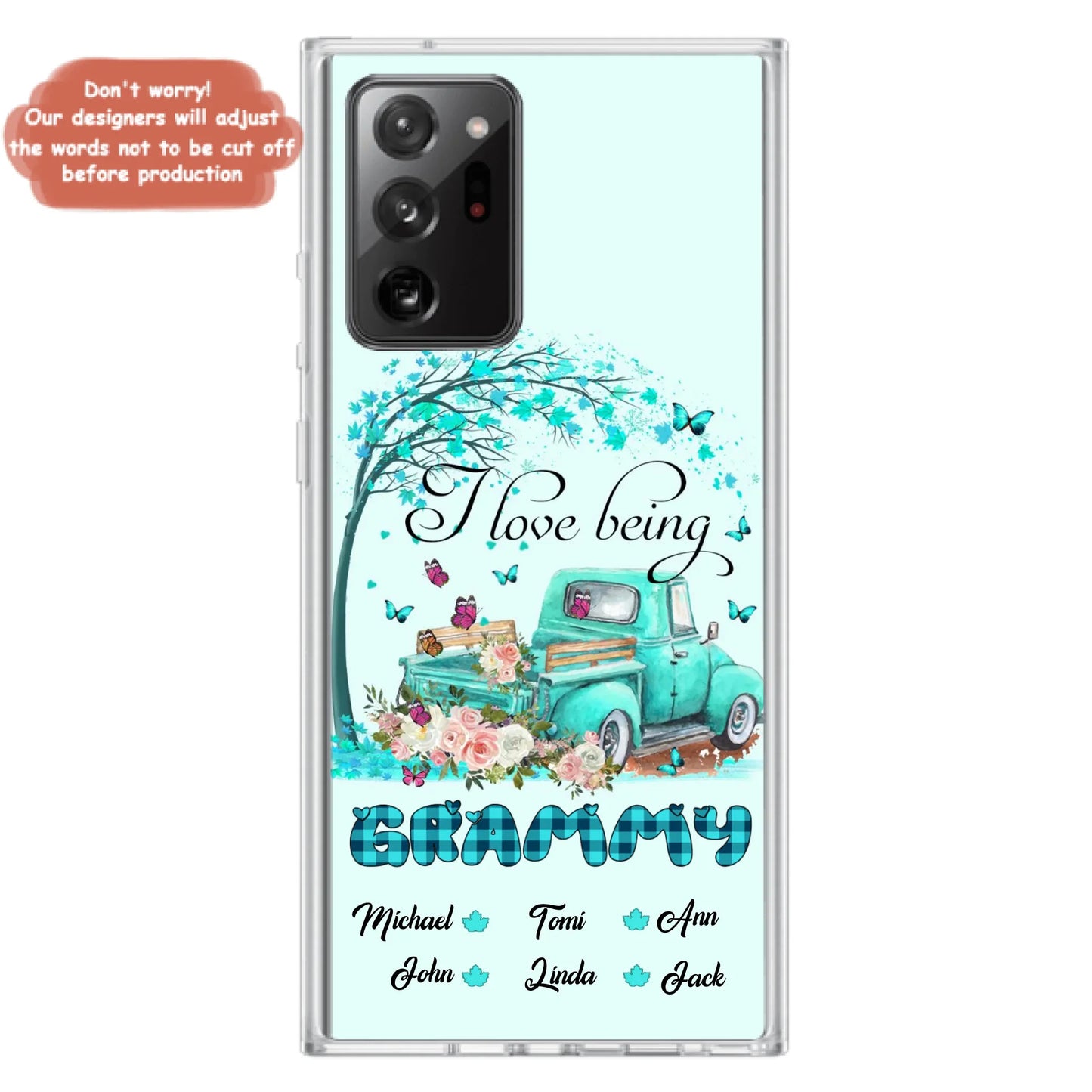 Custom Personalized Phone Case - I Love Being Grandma - R5OIKQ