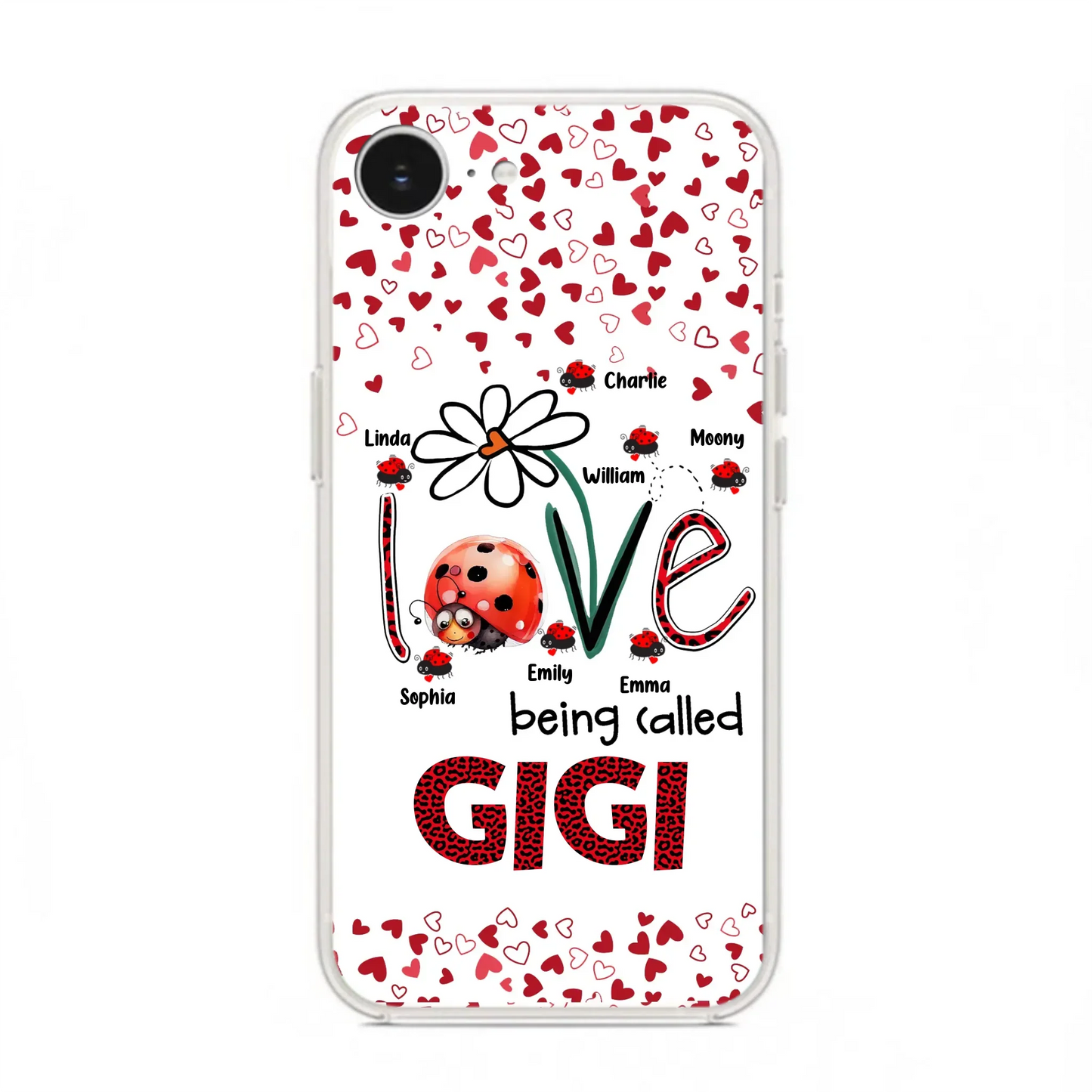 Custom Personalized Grandma Phone Case - Gift Idea For Grandma - Upto 7 Kids - Love Being Called Gigi - Cases For iPhone/Samsung