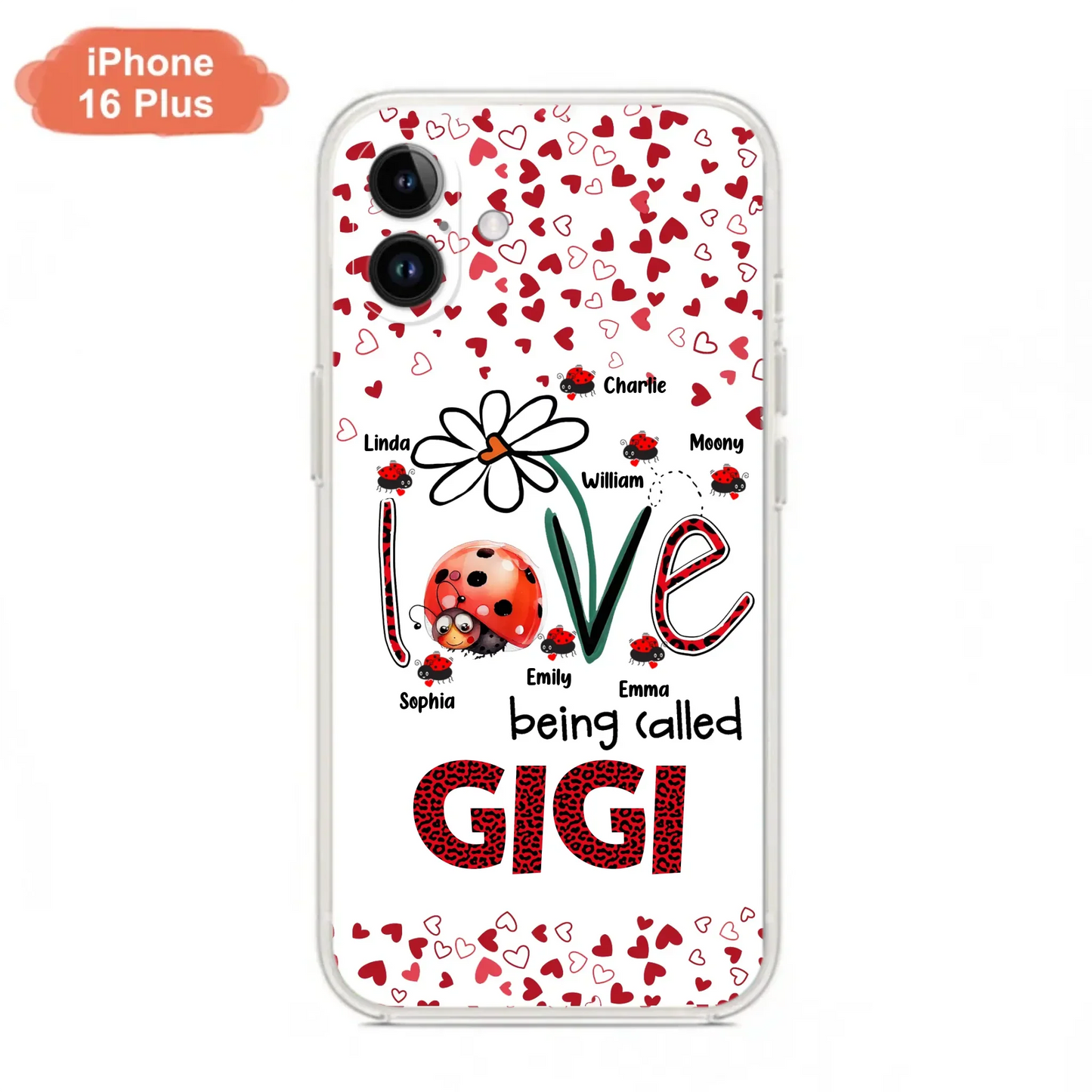 Custom Personalized Grandma Phone Case - Gift Idea For Grandma - Upto 7 Kids - Love Being Called Gigi - Cases For iPhone/Samsung