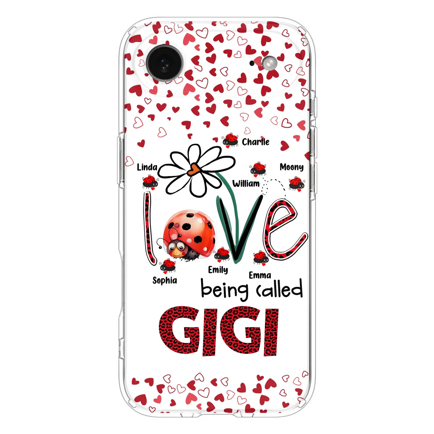 Custom Personalized Grandma Phone Case - Gift Idea For Grandma - Upto 7 Kids - Love Being Called Gigi - Cases For iPhone/Samsung
