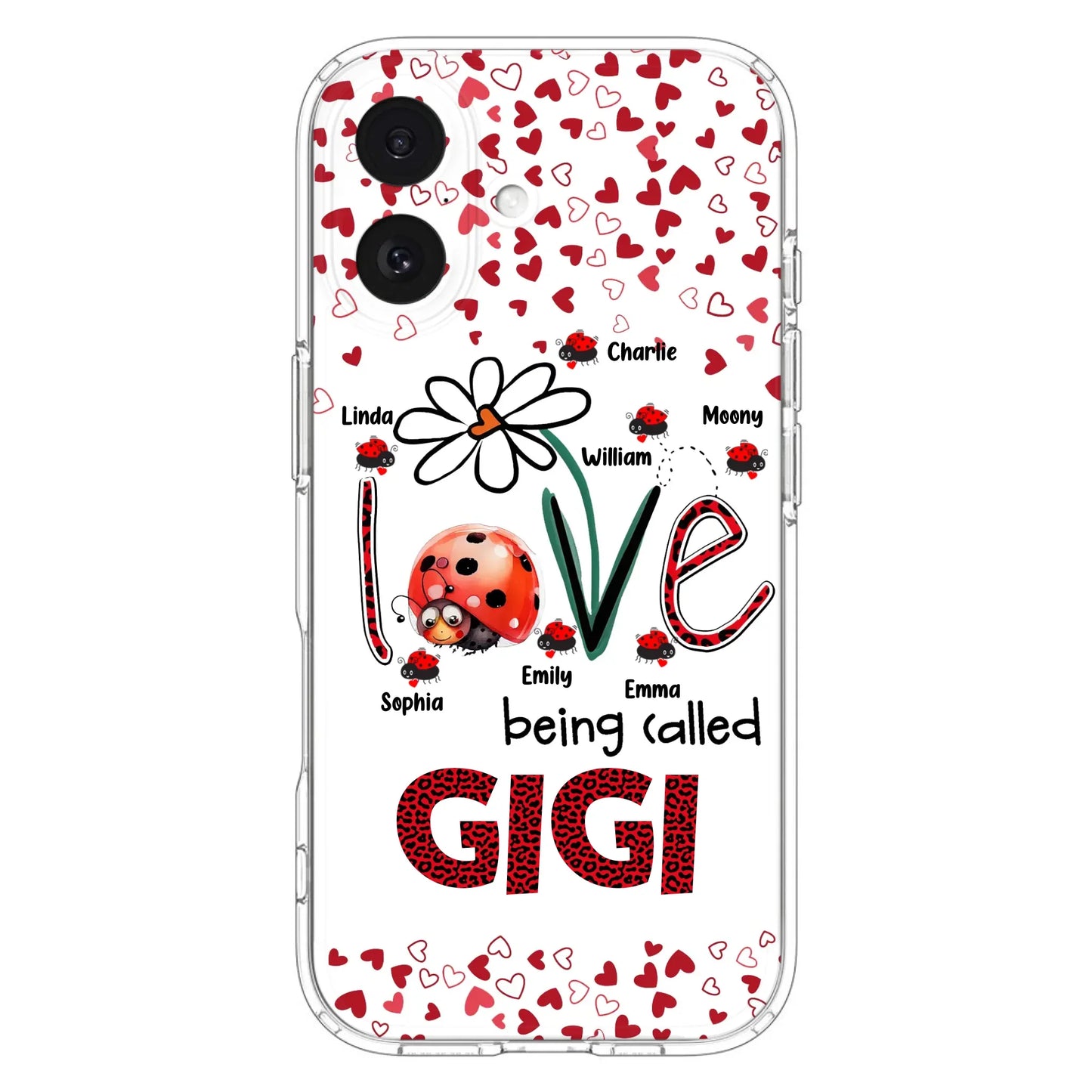 Custom Personalized Grandma Phone Case - Gift Idea For Grandma - Upto 7 Kids - Love Being Called Gigi - Cases For iPhone/Samsung