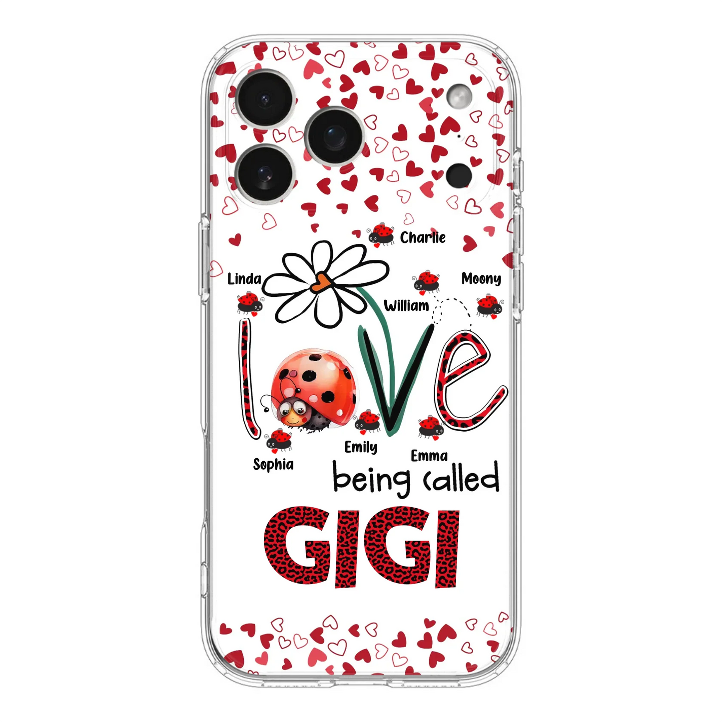 Custom Personalized Grandma Phone Case - Gift Idea For Grandma - Upto 7 Kids - Love Being Called Gigi - Cases For iPhone/Samsung