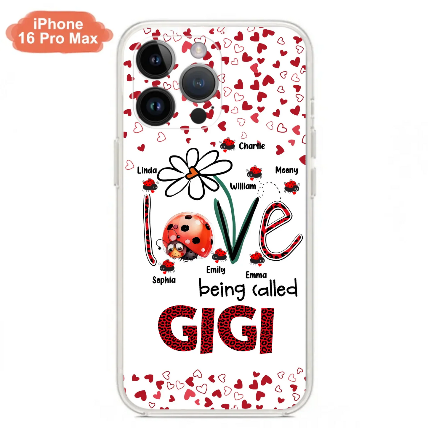 Custom Personalized Grandma Phone Case - Gift Idea For Grandma - Upto 7 Kids - Love Being Called Gigi - Cases For iPhone/Samsung