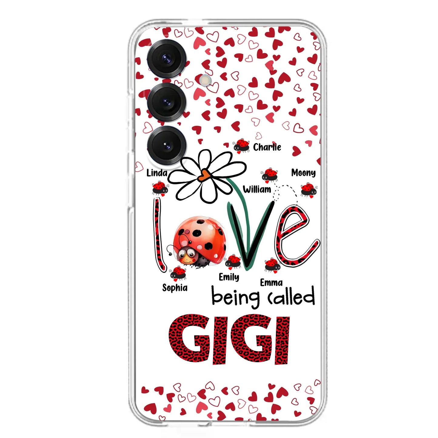 Custom Personalized Grandma Phone Case - Gift Idea For Grandma - Upto 7 Kids - Love Being Called Gigi - Cases For iPhone/Samsung