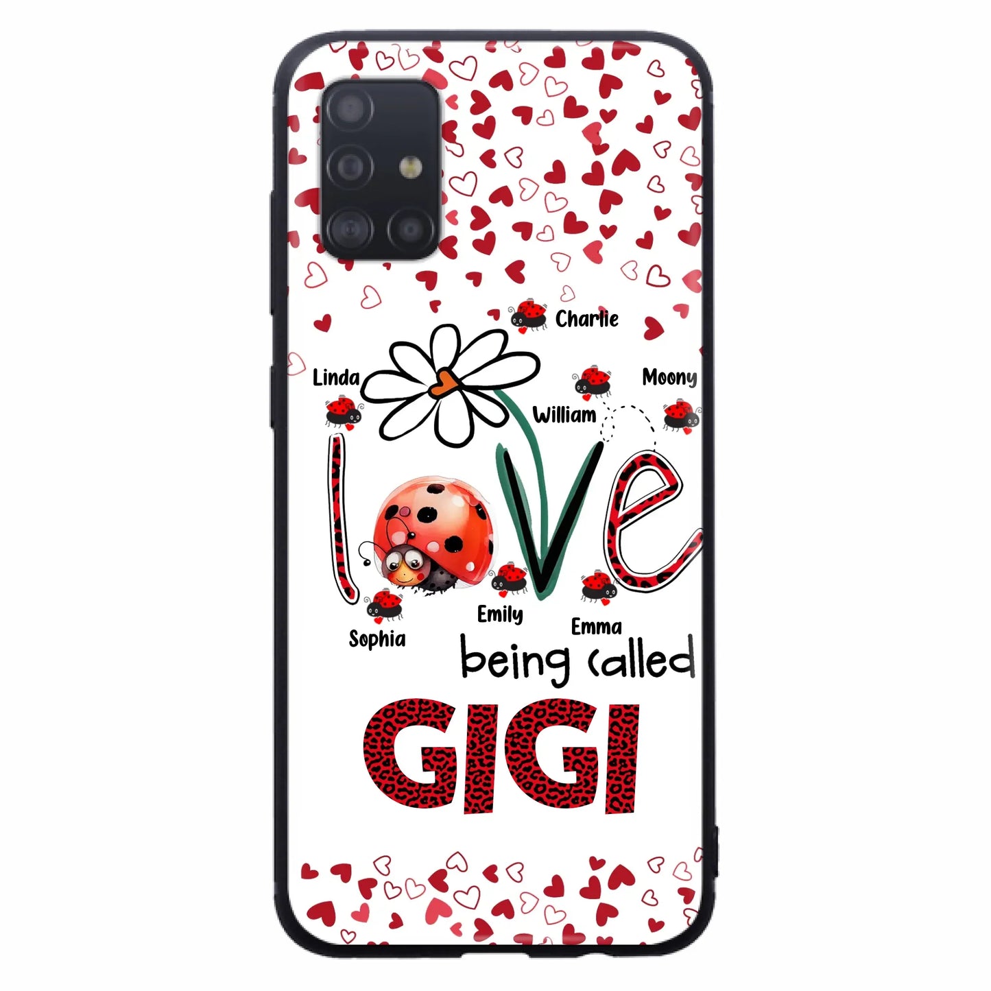 Custom Personalized Grandma Phone Case - Gift Idea For Grandma - Upto 7 Kids - Love Being Called Gigi - Cases For iPhone/Samsung