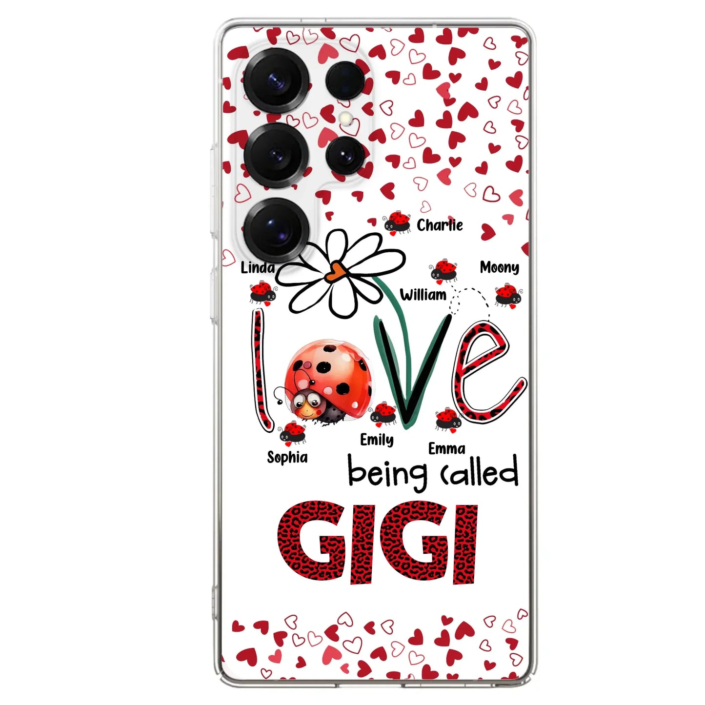 Custom Personalized Grandma Phone Case - Gift Idea For Grandma - Upto 7 Kids - Love Being Called Gigi - Cases For iPhone/Samsung