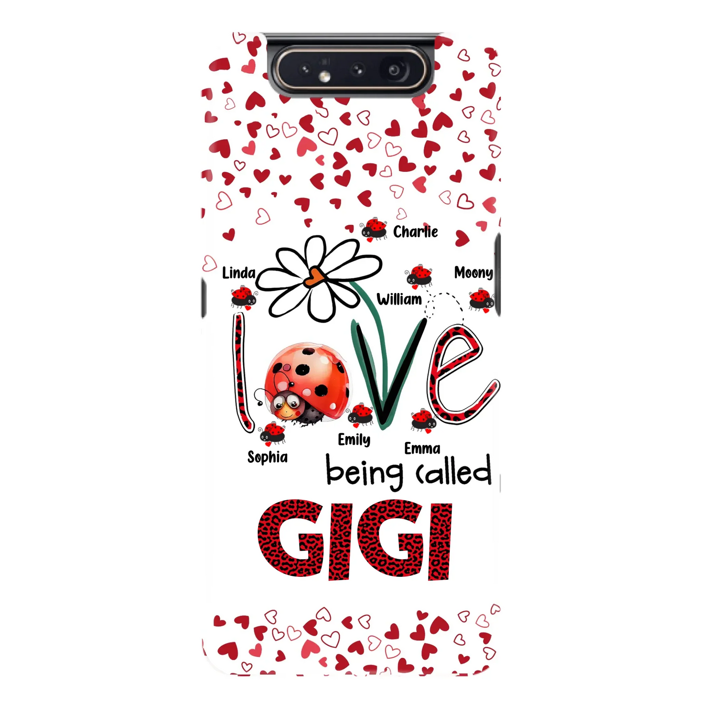 Custom Personalized Grandma Phone Case - Gift Idea For Grandma - Upto 7 Kids - Love Being Called Gigi - Cases For iPhone/Samsung