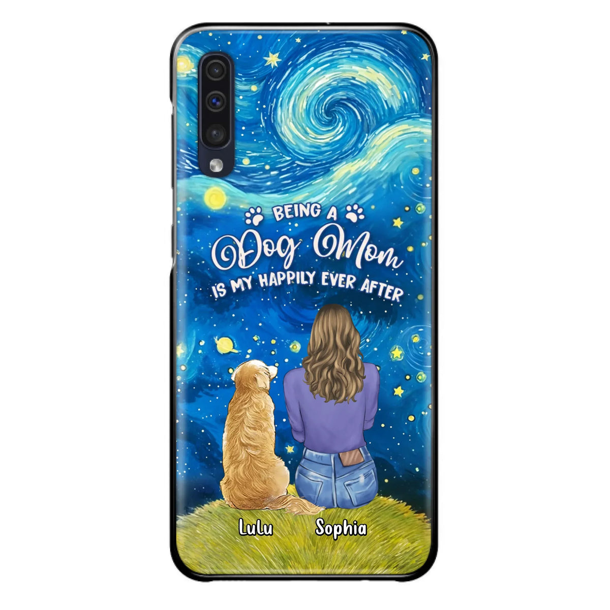 Personalized Dog Mom Phone Case - Up to 3 Dogs - Mother's Day Gift Idea For Dog Lover - Dog Mama Life Is Ruff - Case For iPhone/ Samsung