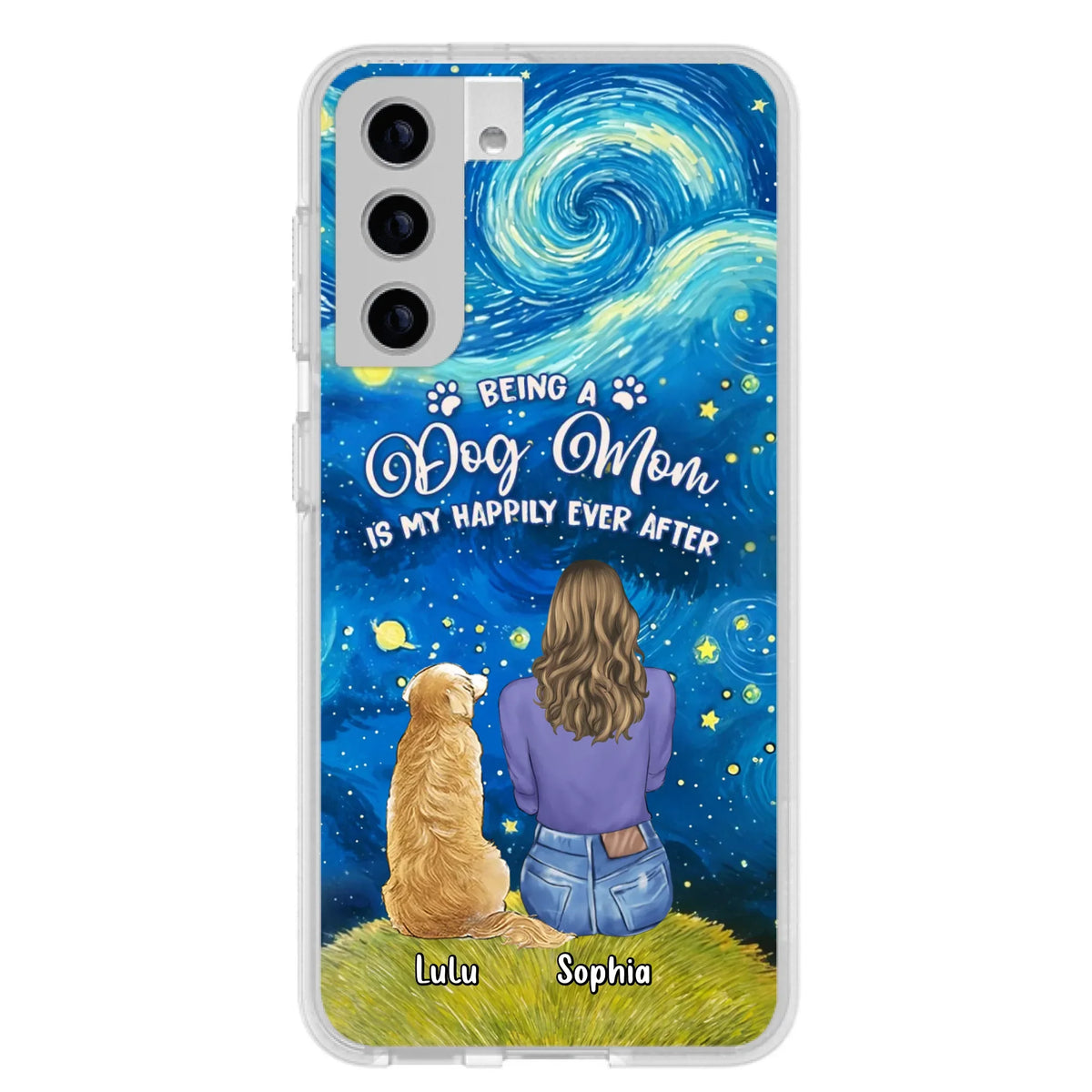 Personalized Dog Mom Phone Case - Up to 3 Dogs - Mother's Day Gift Idea For Dog Lover - Dog Mama Life Is Ruff - Case For iPhone/ Samsung