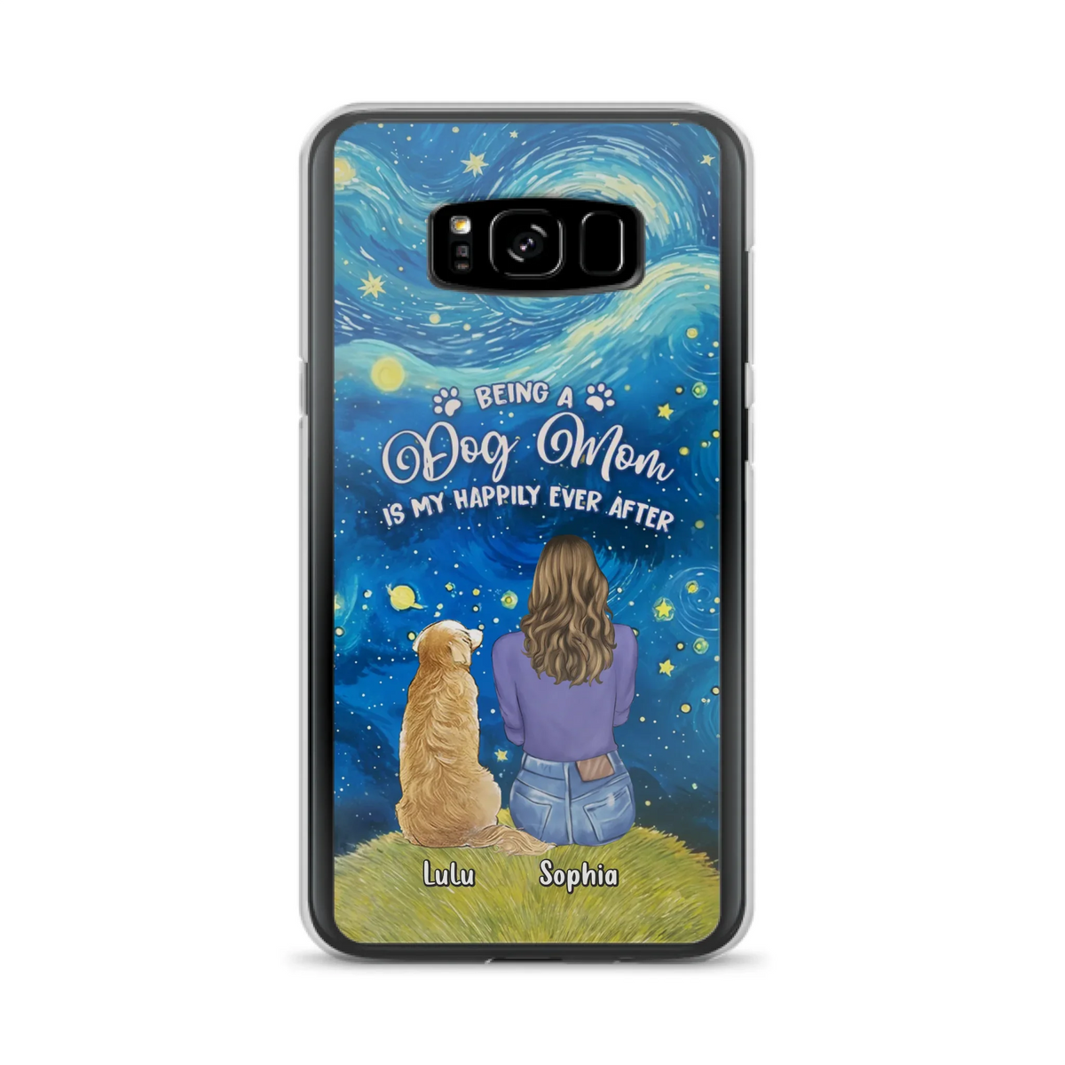Personalized Dog Mom Phone Case - Up to 3 Dogs - Mother's Day Gift Idea For Dog Lover - Dog Mama Life Is Ruff - Case For iPhone/ Samsung