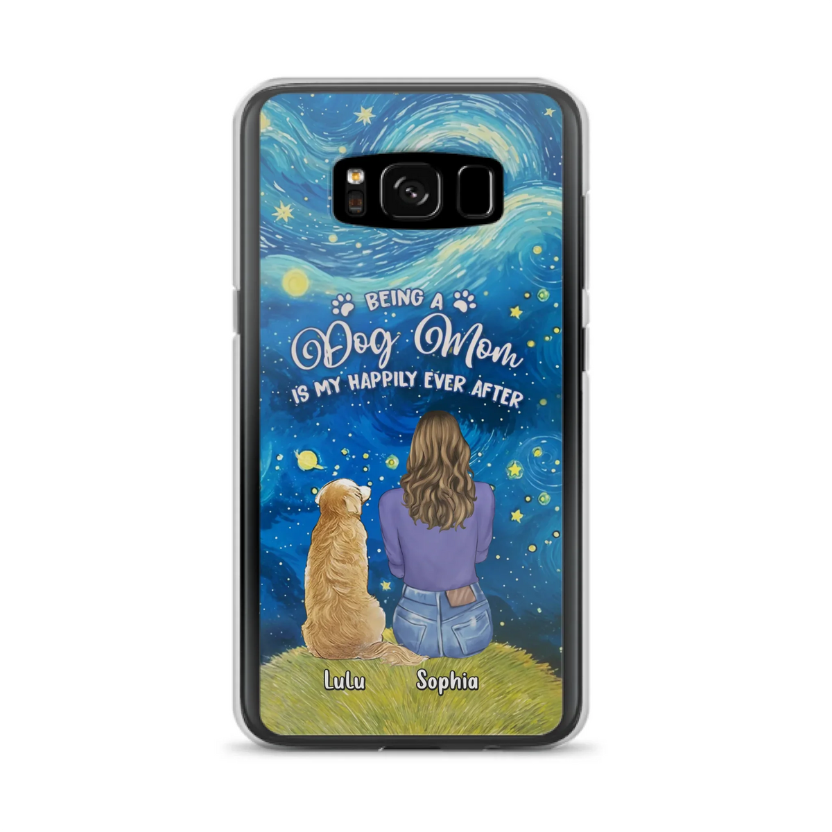 Personalized Dog Mom Phone Case - Up to 3 Dogs - Mother's Day Gift Idea For Dog Lover - Dog Mama Life Is Ruff - Case For iPhone/ Samsung
