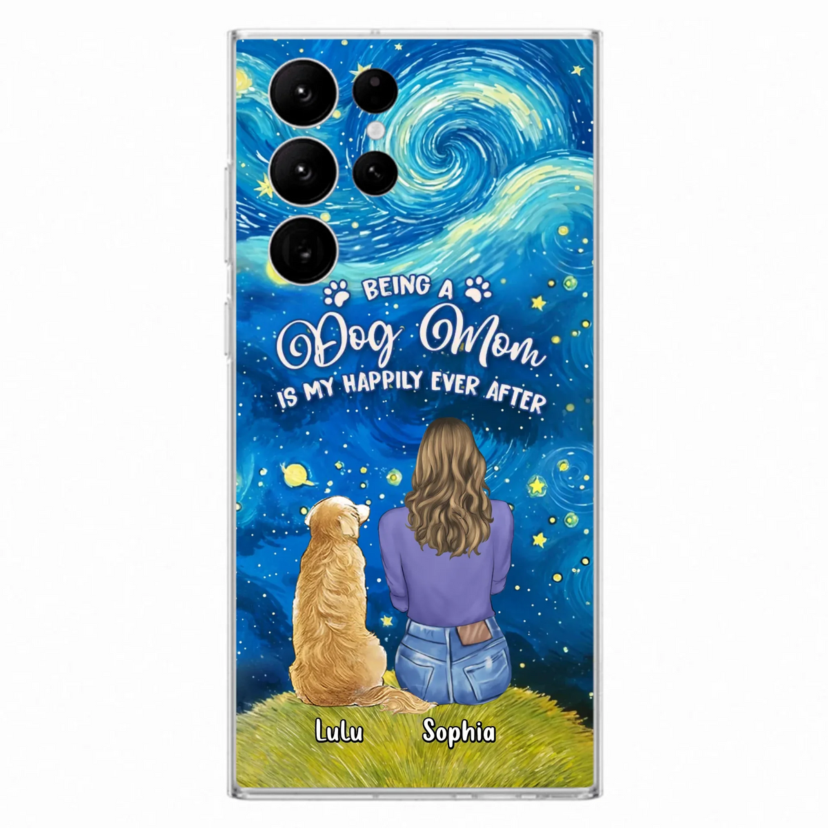 Personalized Dog Mom Phone Case - Up to 3 Dogs - Mother's Day Gift Idea For Dog Lover - Dog Mama Life Is Ruff - Case For iPhone/ Samsung