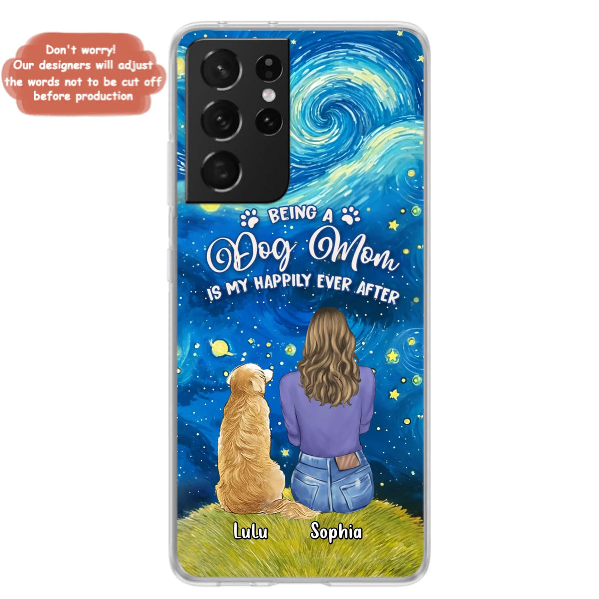 Personalized Dog Mom Phone Case - Up to 3 Dogs - Mother's Day Gift Idea For Dog Lover - Dog Mama Life Is Ruff - Case For iPhone/ Samsung