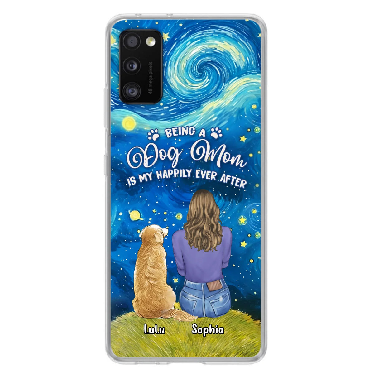 Personalized Dog Mom Phone Case - Up to 3 Dogs - Mother's Day Gift Idea For Dog Lover - Dog Mama Life Is Ruff - Case For iPhone/ Samsung