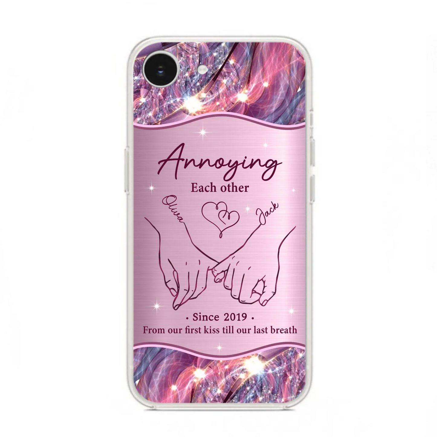 Custom Personalized Couple Phone Case For iPhone/ Samsung - Gift Idea For Couple - Annoying Each Other