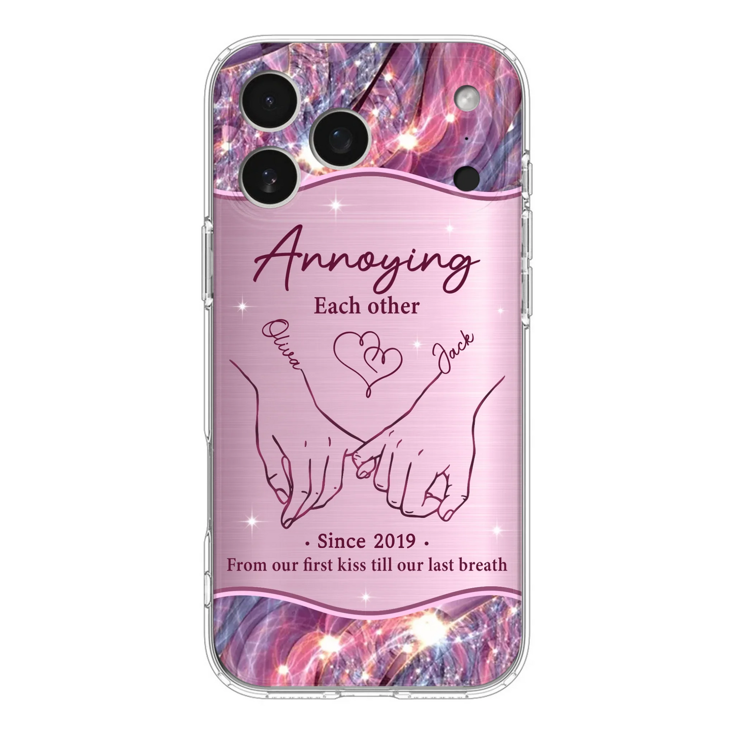 Custom Personalized Couple Phone Case For iPhone/ Samsung - Gift Idea For Couple - Annoying Each Other