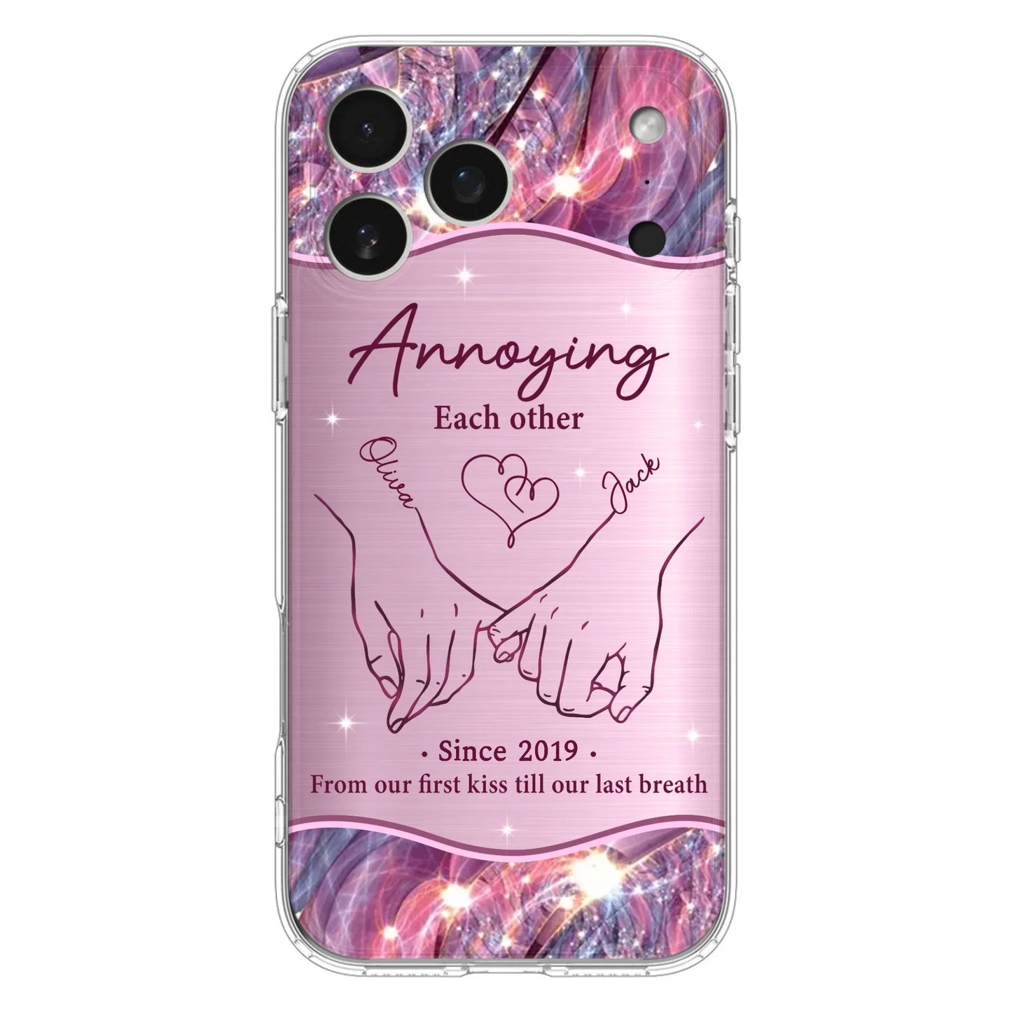 Custom Personalized Couple Phone Case For iPhone/ Samsung - Gift Idea For Couple - Annoying Each Other