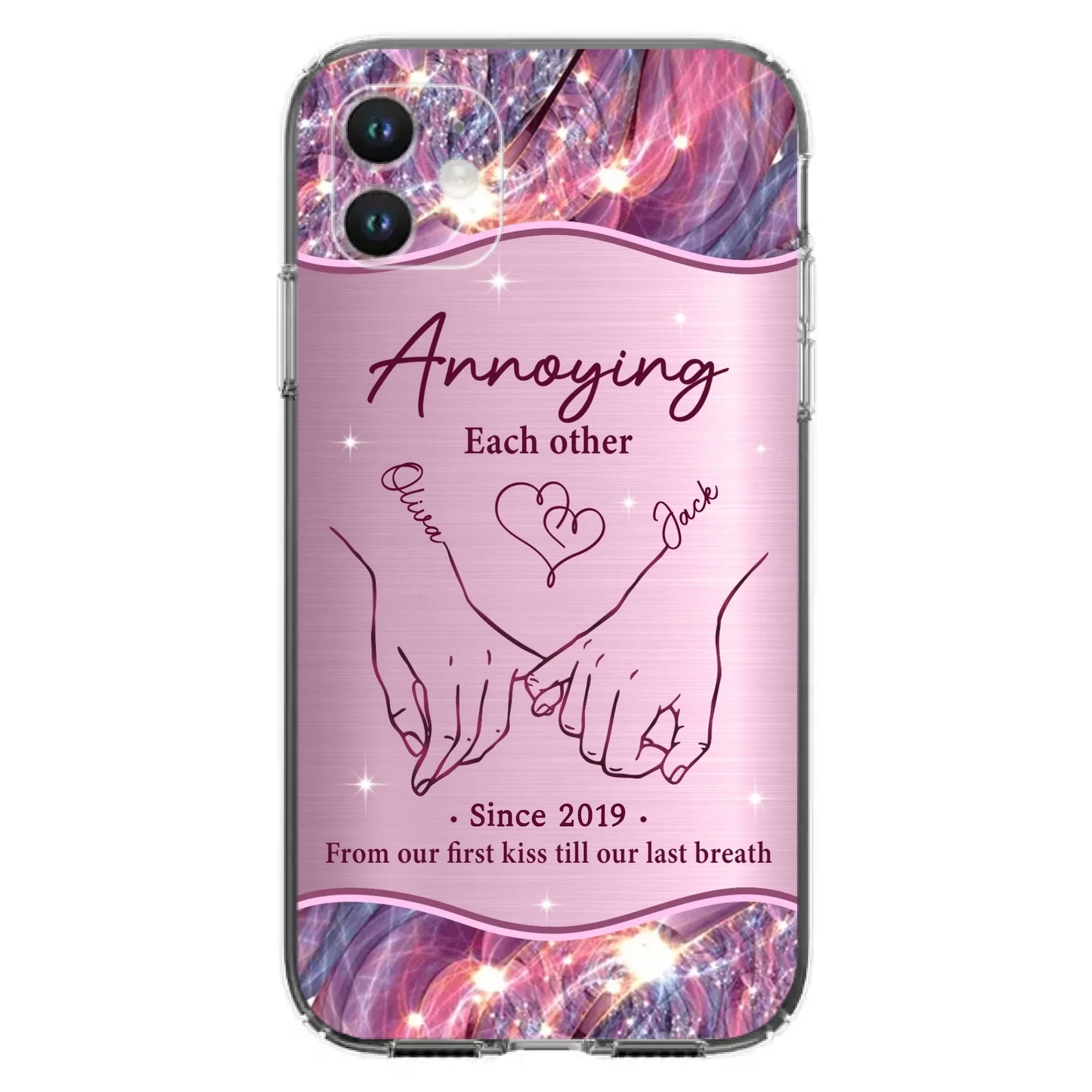 Custom Personalized Couple Phone Case For iPhone/ Samsung - Gift Idea For Couple - Annoying Each Other
