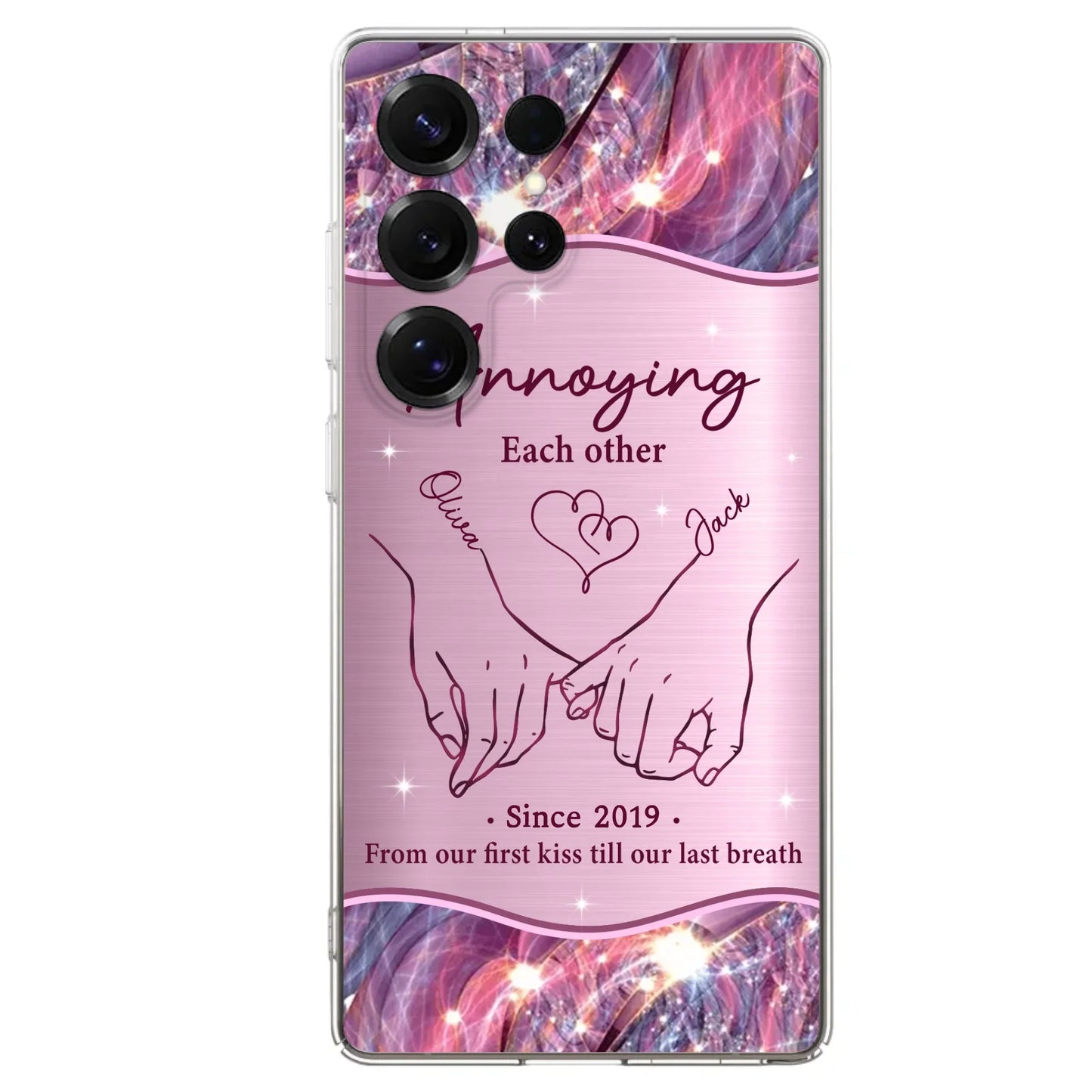 Custom Personalized Couple Phone Case For iPhone/ Samsung - Gift Idea For Couple - Annoying Each Other