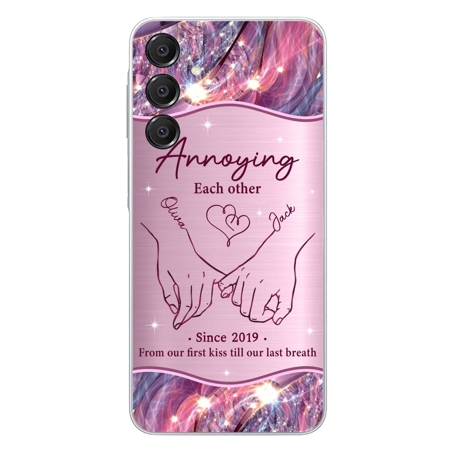 Custom Personalized Couple Phone Case For iPhone/ Samsung - Gift Idea For Couple - Annoying Each Other