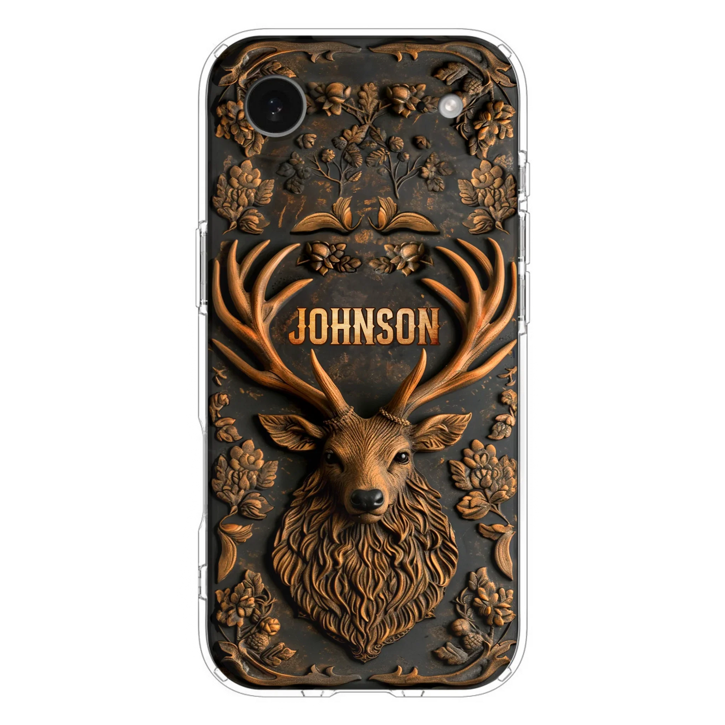 Custom Personalized Deer Hunting 3D Printed Effect Phone Case - Gift Idea For Hunting Lover - Case For iPhone/ Samsung