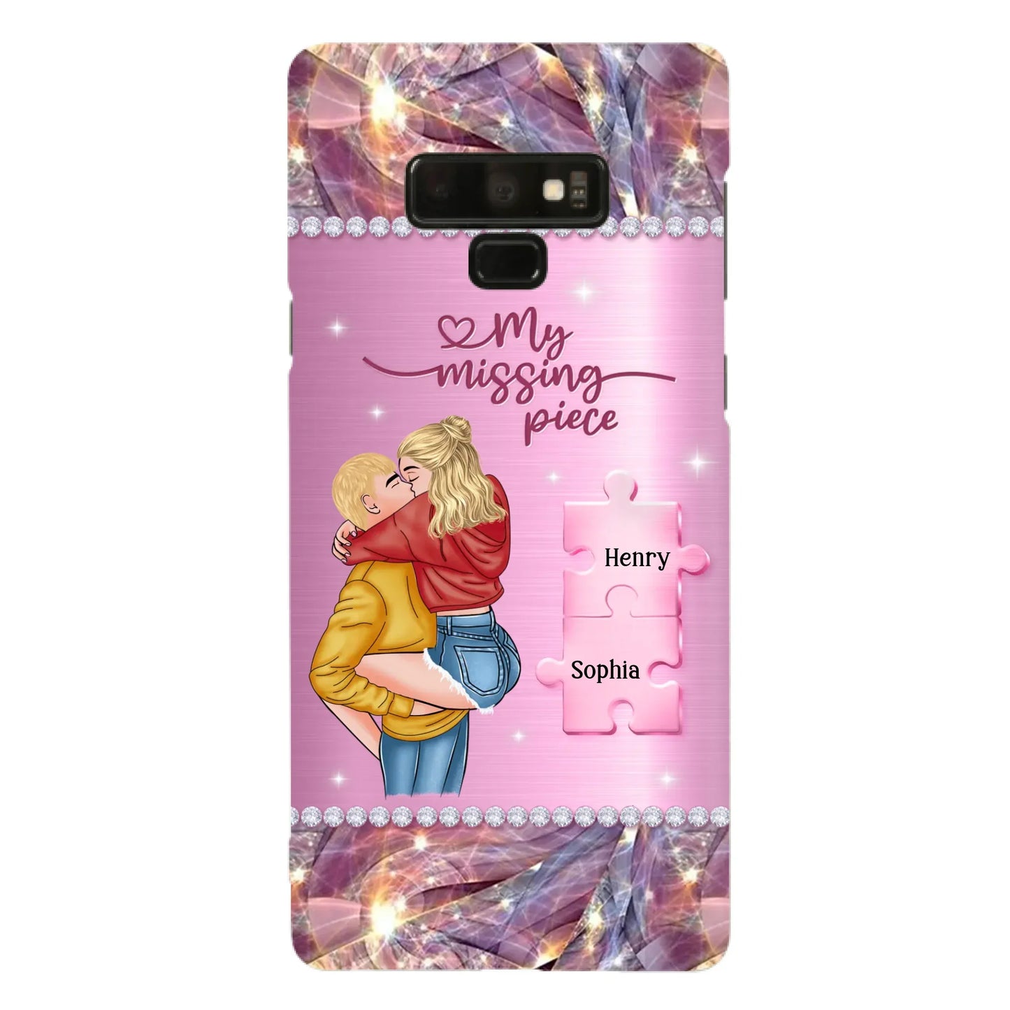 Custom Personalized Couple iPhone/ Samsung Phone Case - Gift Idea For Couple/ Christmas - My Missing Piece