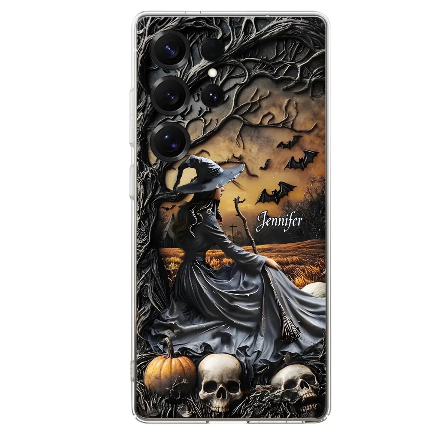 Custom Personalized Witch Phone Case For iPhone/ Samsung- Halloween/ Birthday Gift Idea For Yourself, Women, Witch Lovers