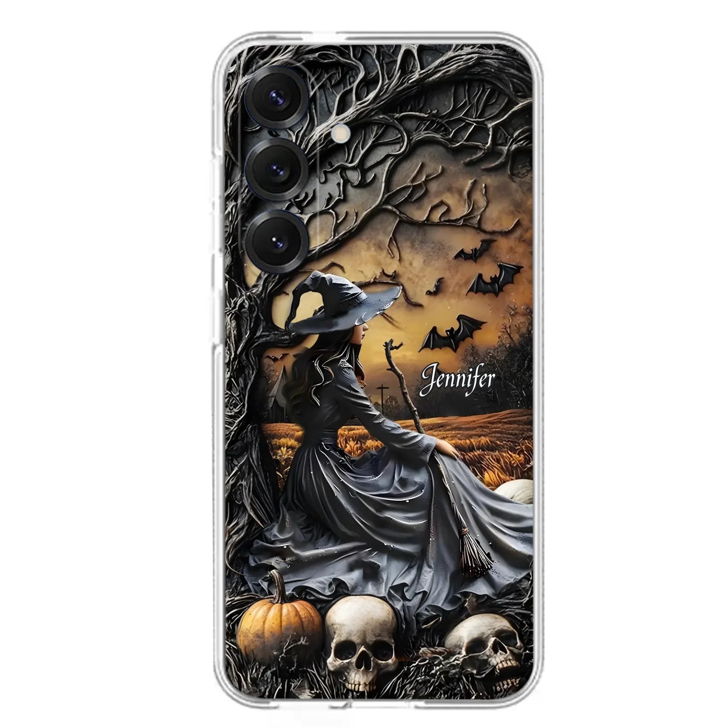 Custom Personalized Witch Phone Case For iPhone/ Samsung- Halloween/ Birthday Gift Idea For Yourself, Women, Witch Lovers