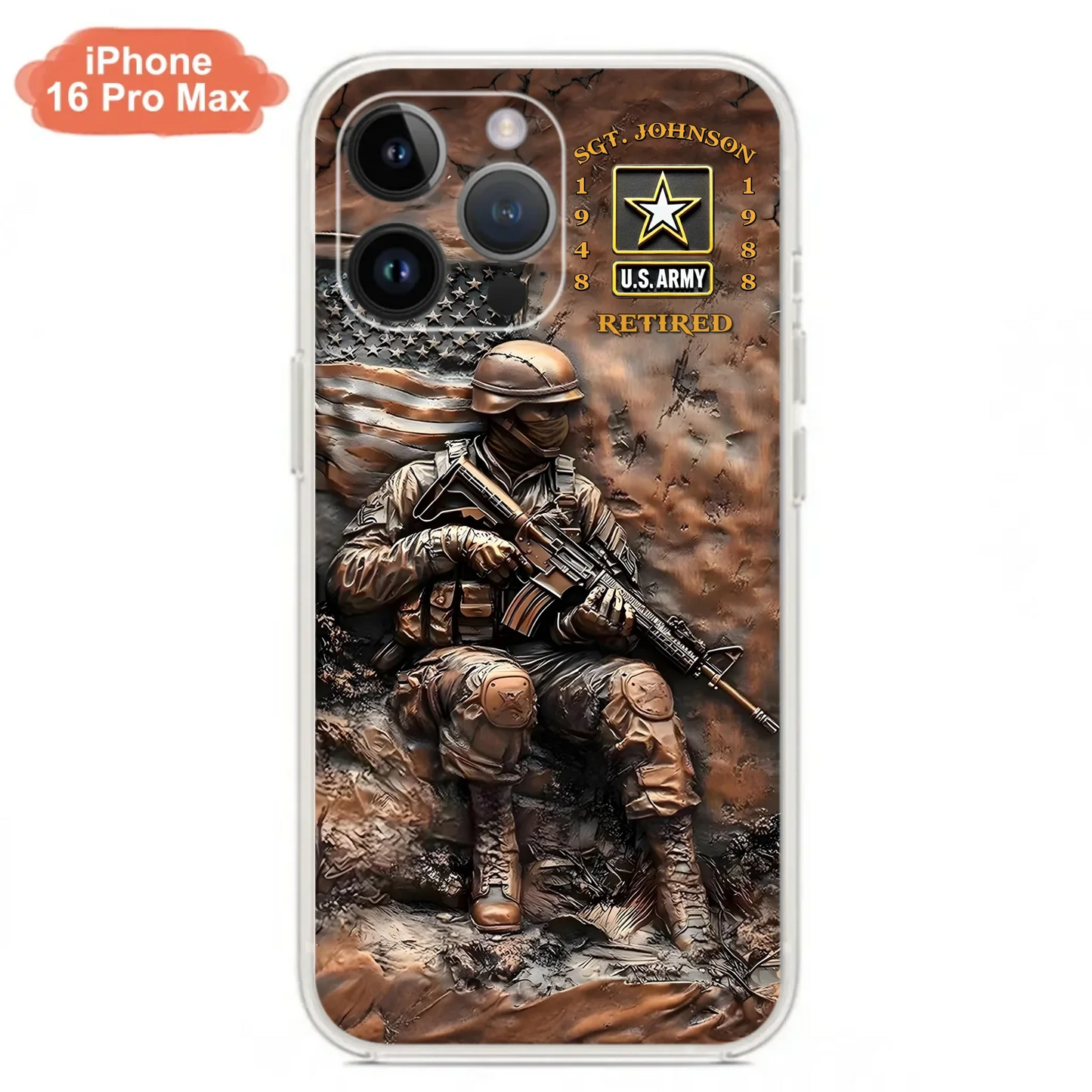 Custom Personalized Veteran Phone Case - Retired Gift Idea For Veteran - Case For iPhone/ Samsung