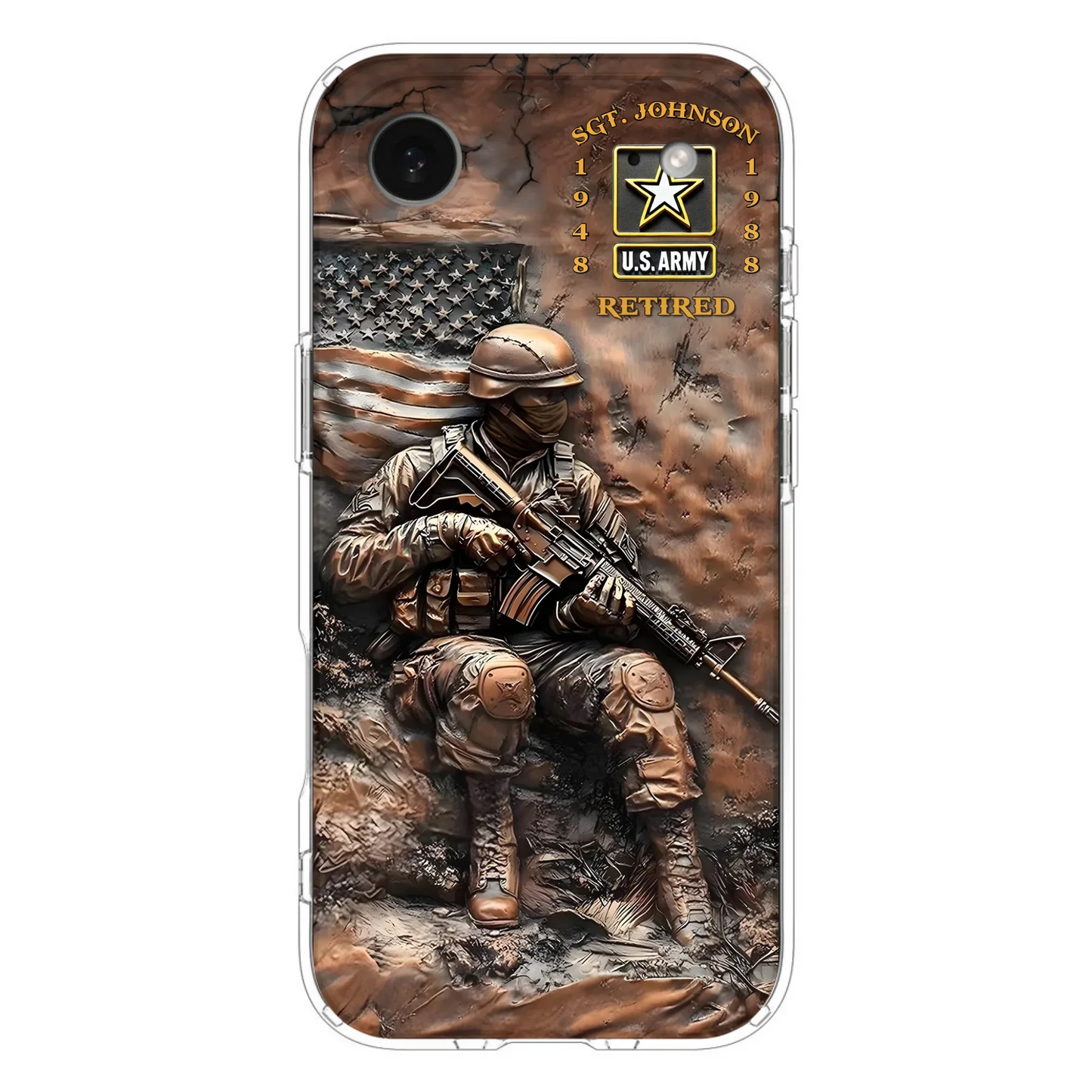 Custom Personalized Veteran Phone Case - Retired Gift Idea For Veteran - Case For iPhone/ Samsung