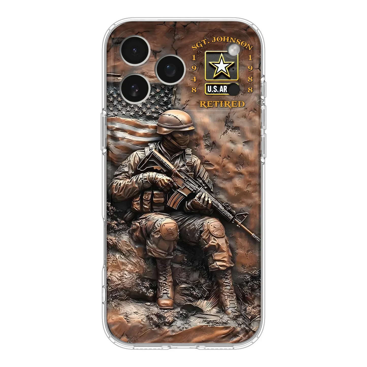 Custom Personalized Veteran Phone Case - Retired Gift Idea For Veteran - Case For iPhone/ Samsung