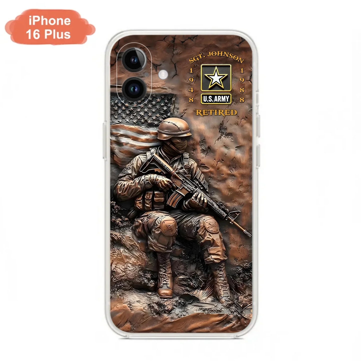 Custom Personalized Veteran Phone Case - Retired Gift Idea For Veteran - Case For iPhone/ Samsung