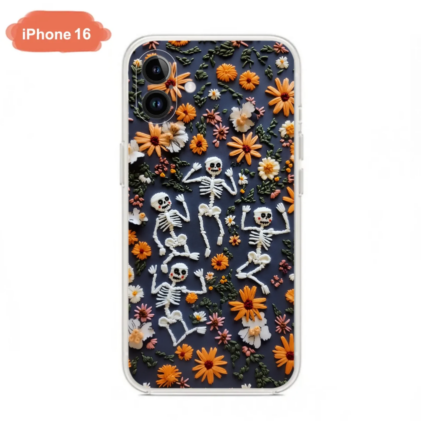Custom Personalized 3D Skeleton Phone Case - Halloween Gift Idea - Case For iPhone/ Samsung