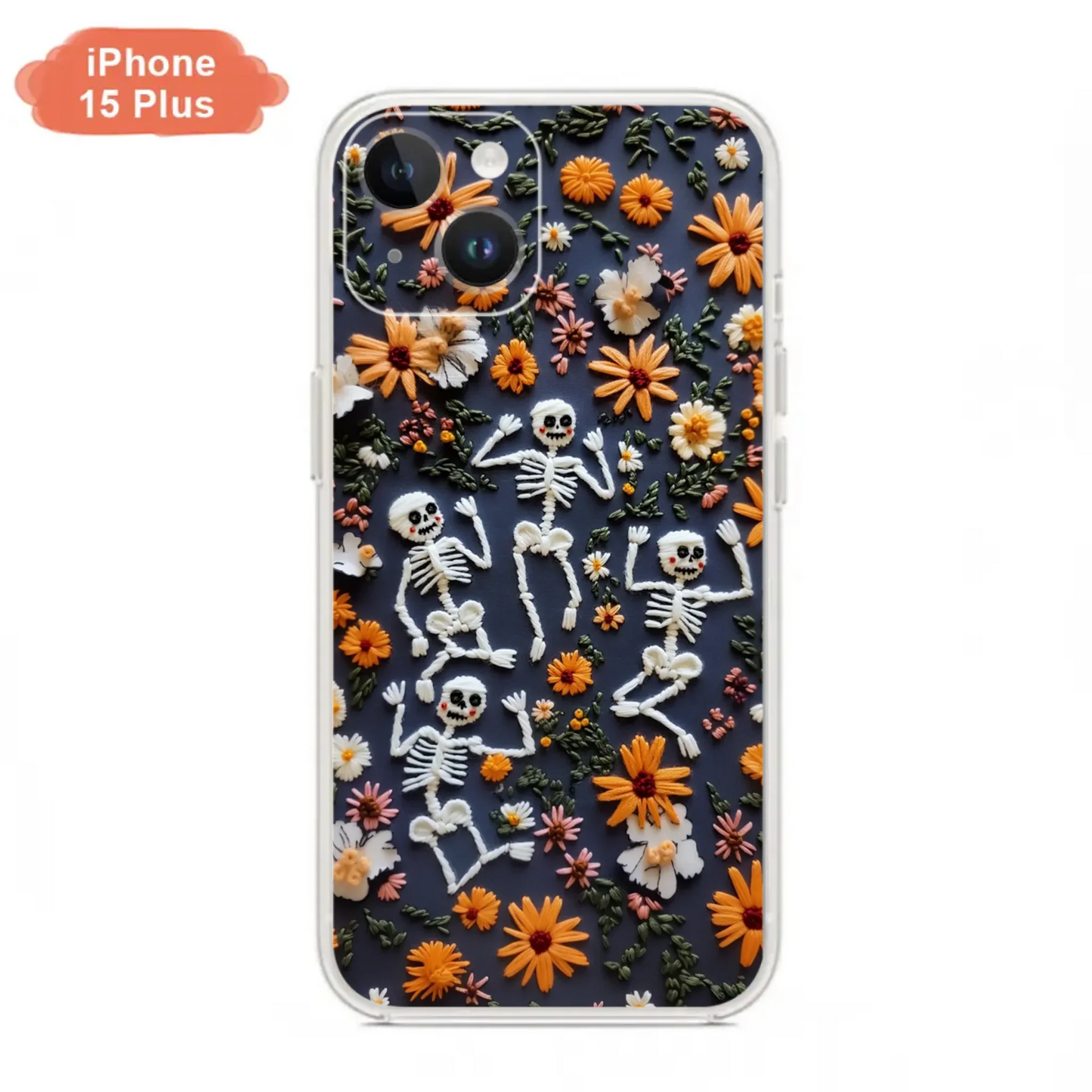 Custom Personalized 3D Skeleton Phone Case - Halloween Gift Idea - Case For iPhone/ Samsung