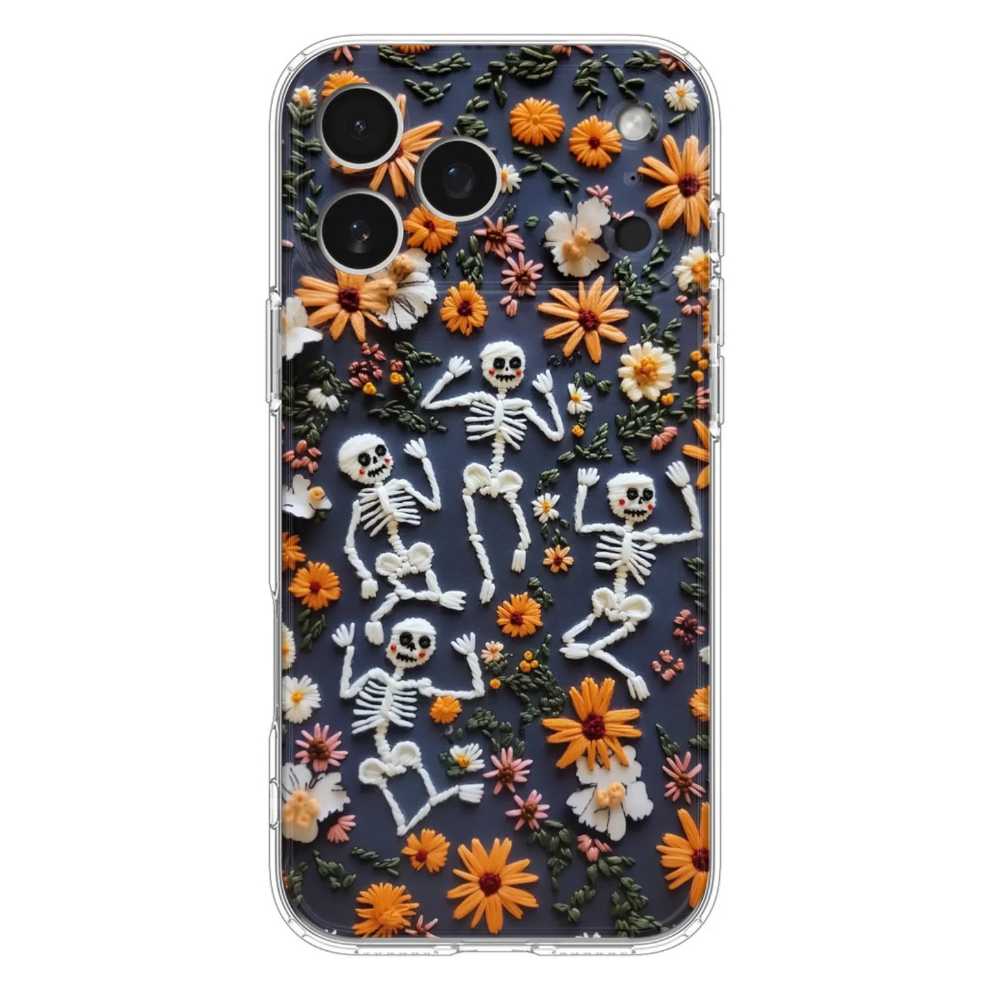Custom Personalized 3D Skeleton Phone Case - Halloween Gift Idea - Case For iPhone/ Samsung