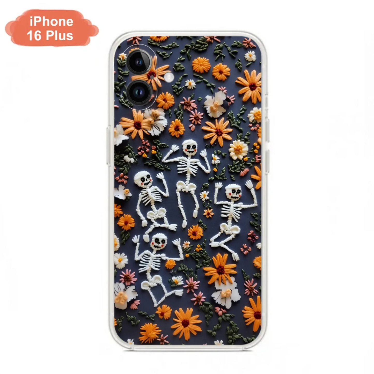 Custom Personalized 3D Skeleton Phone Case - Halloween Gift Idea - Case For iPhone/ Samsung