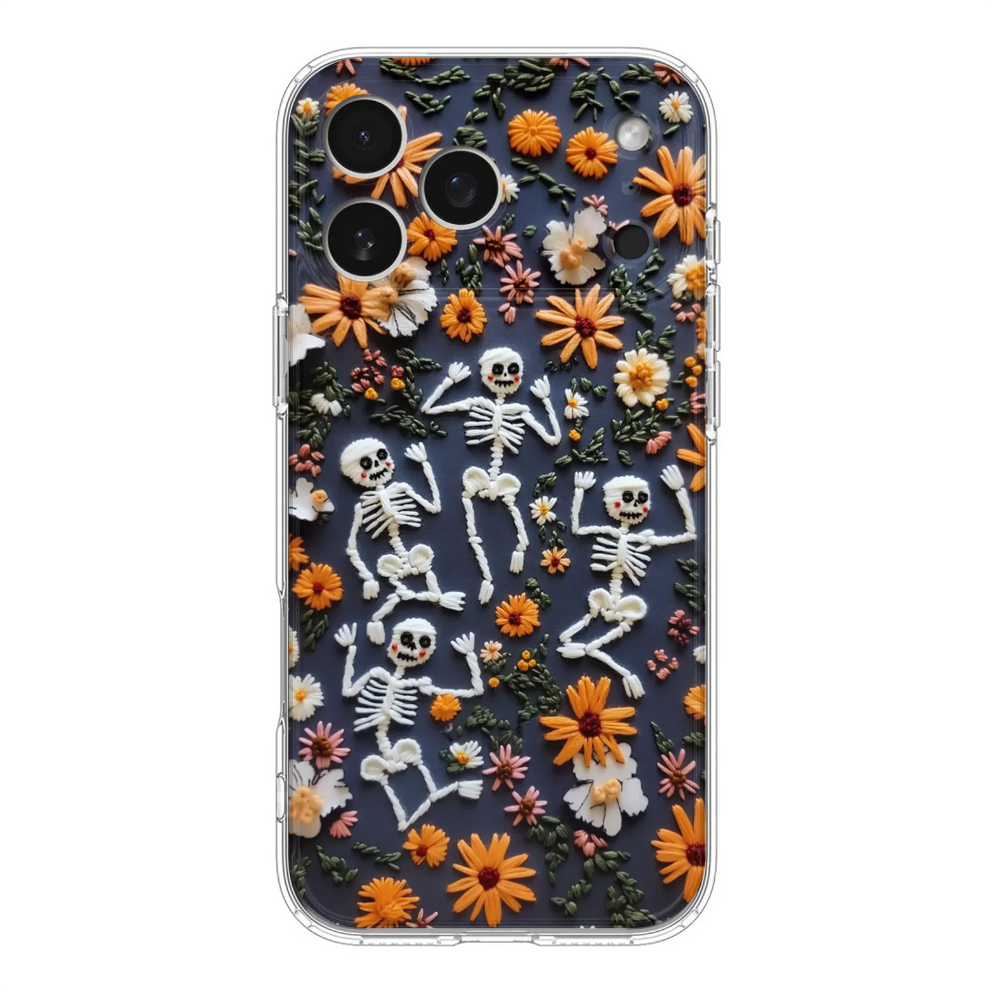 Custom Personalized 3D Skeleton Phone Case - Halloween Gift Idea - Case For iPhone/ Samsung