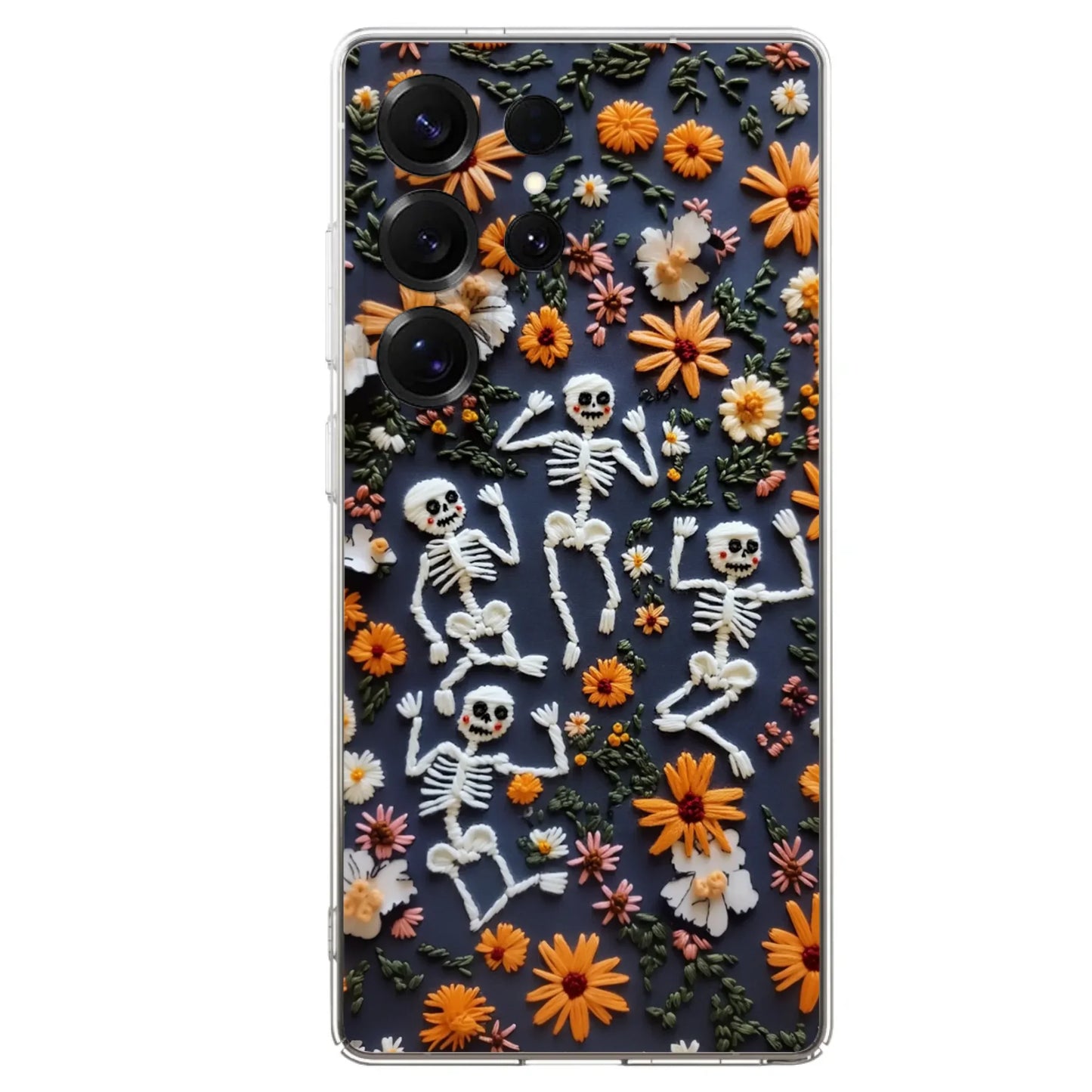 Custom Personalized 3D Skeleton Phone Case - Halloween Gift Idea - Case For iPhone/ Samsung