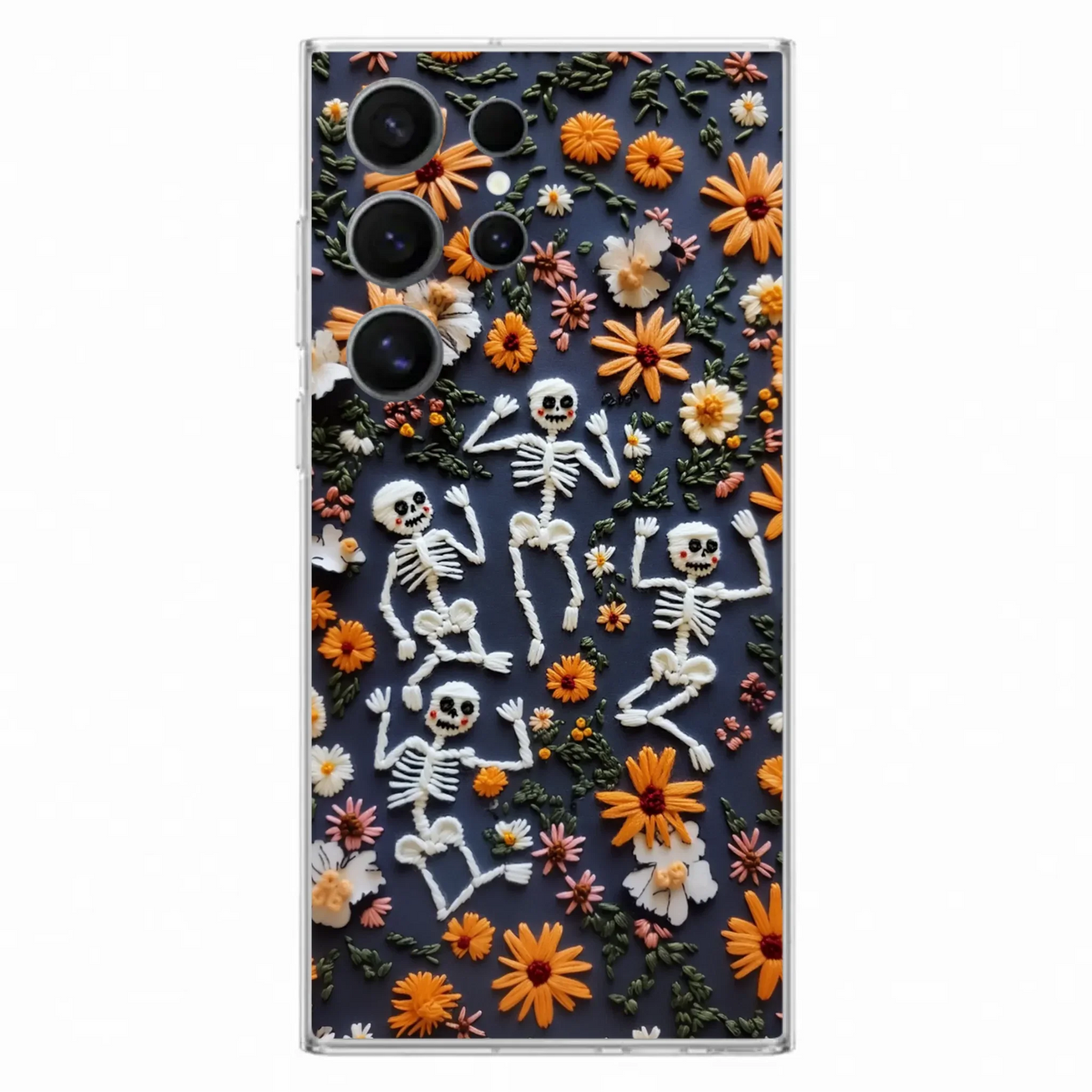 Custom Personalized 3D Skeleton Phone Case - Halloween Gift Idea - Case For iPhone/ Samsung