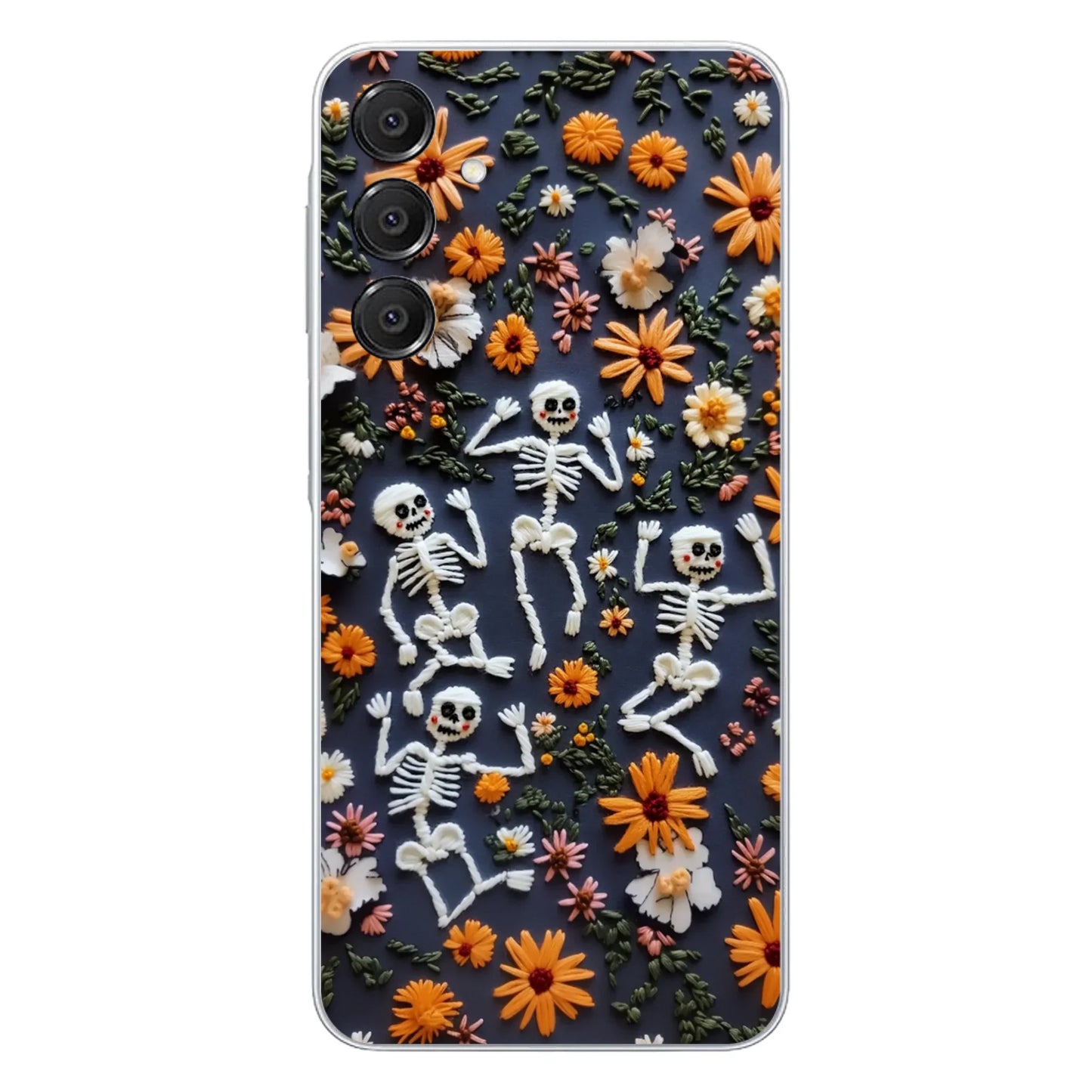 Custom Personalized 3D Skeleton Phone Case - Halloween Gift Idea - Case For iPhone/ Samsung