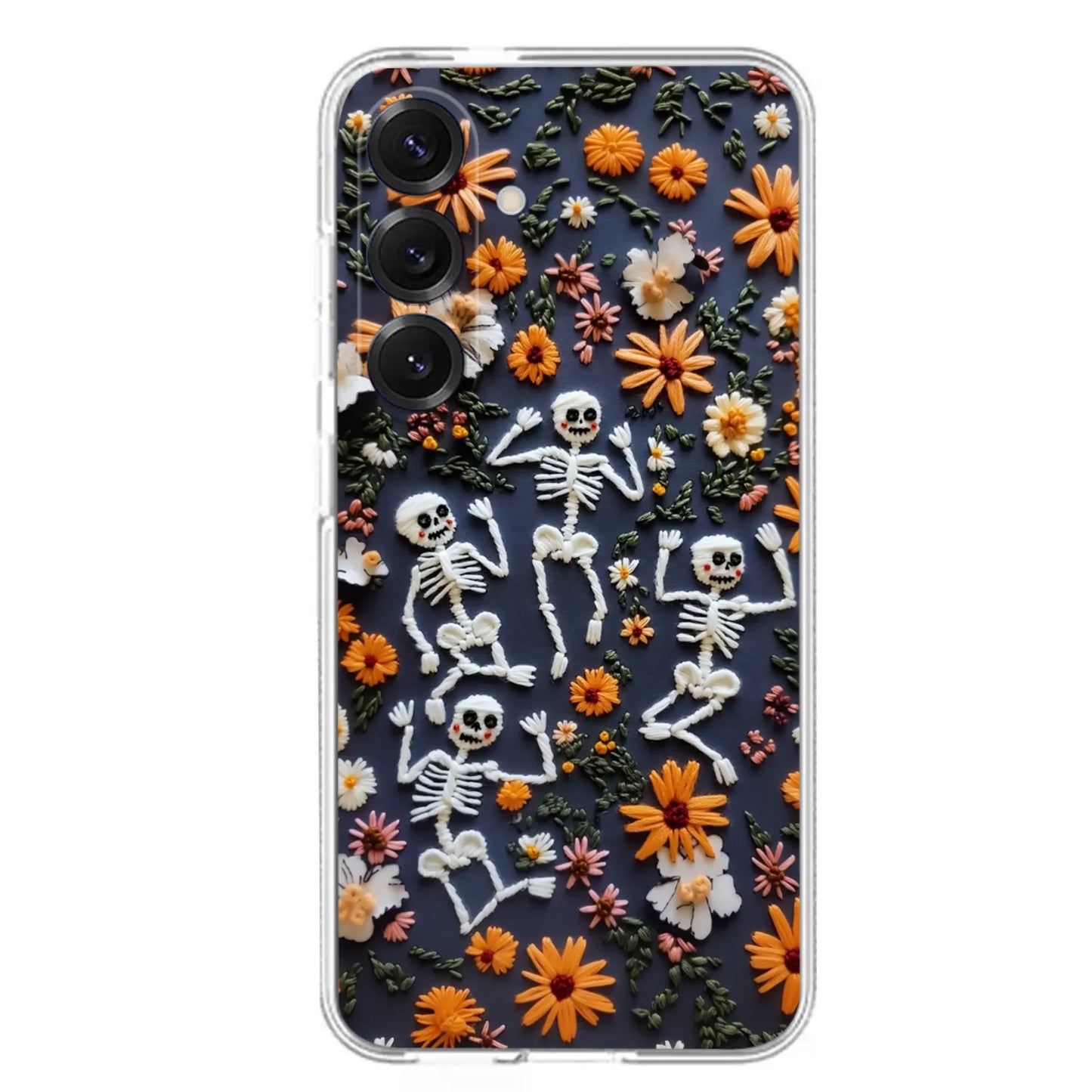 Custom Personalized 3D Skeleton Phone Case - Halloween Gift Idea - Case For iPhone/ Samsung