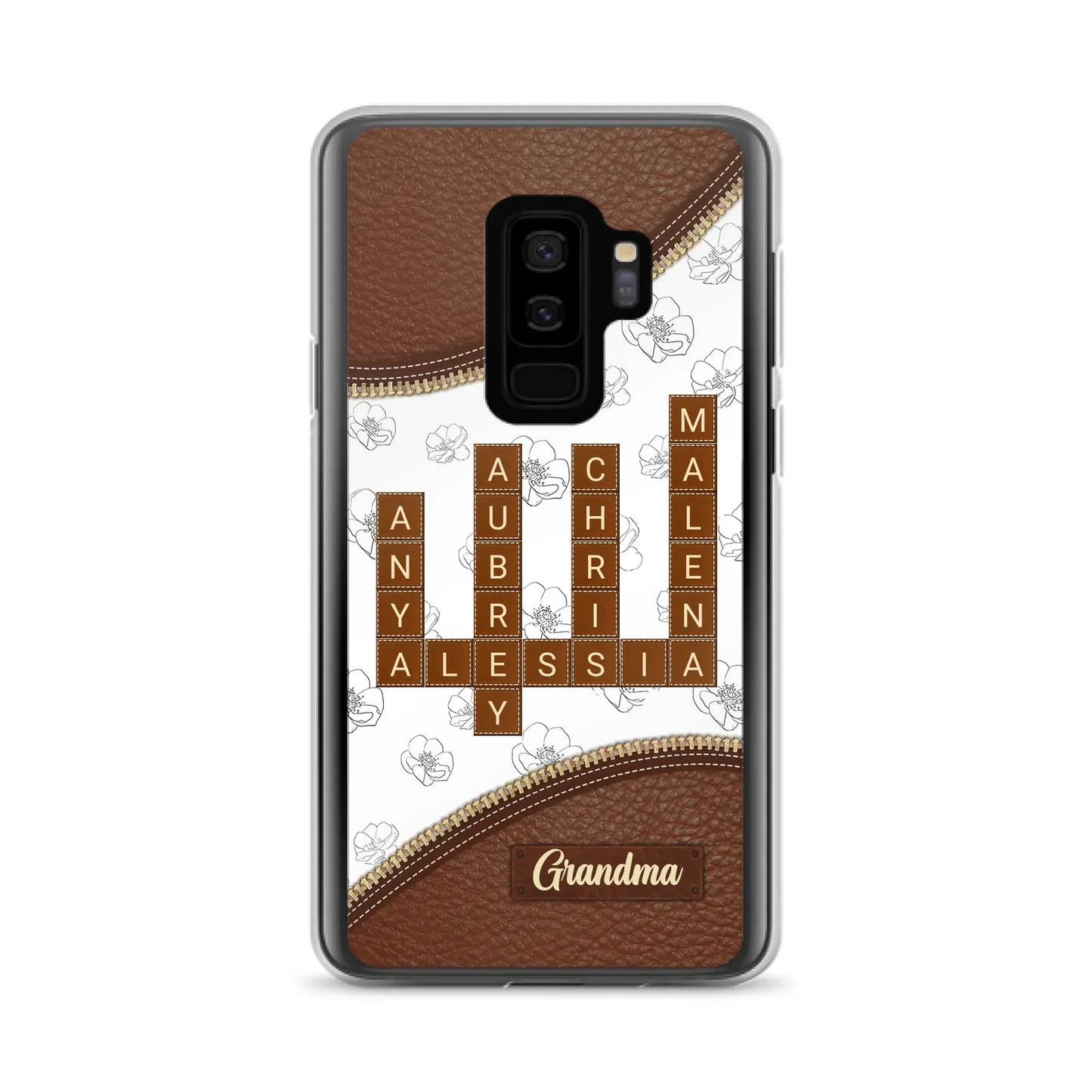 Custom Personalized Grandma Crossword iPhone/ Samsung Case - Gift Idea For Christmas/ Grandma
