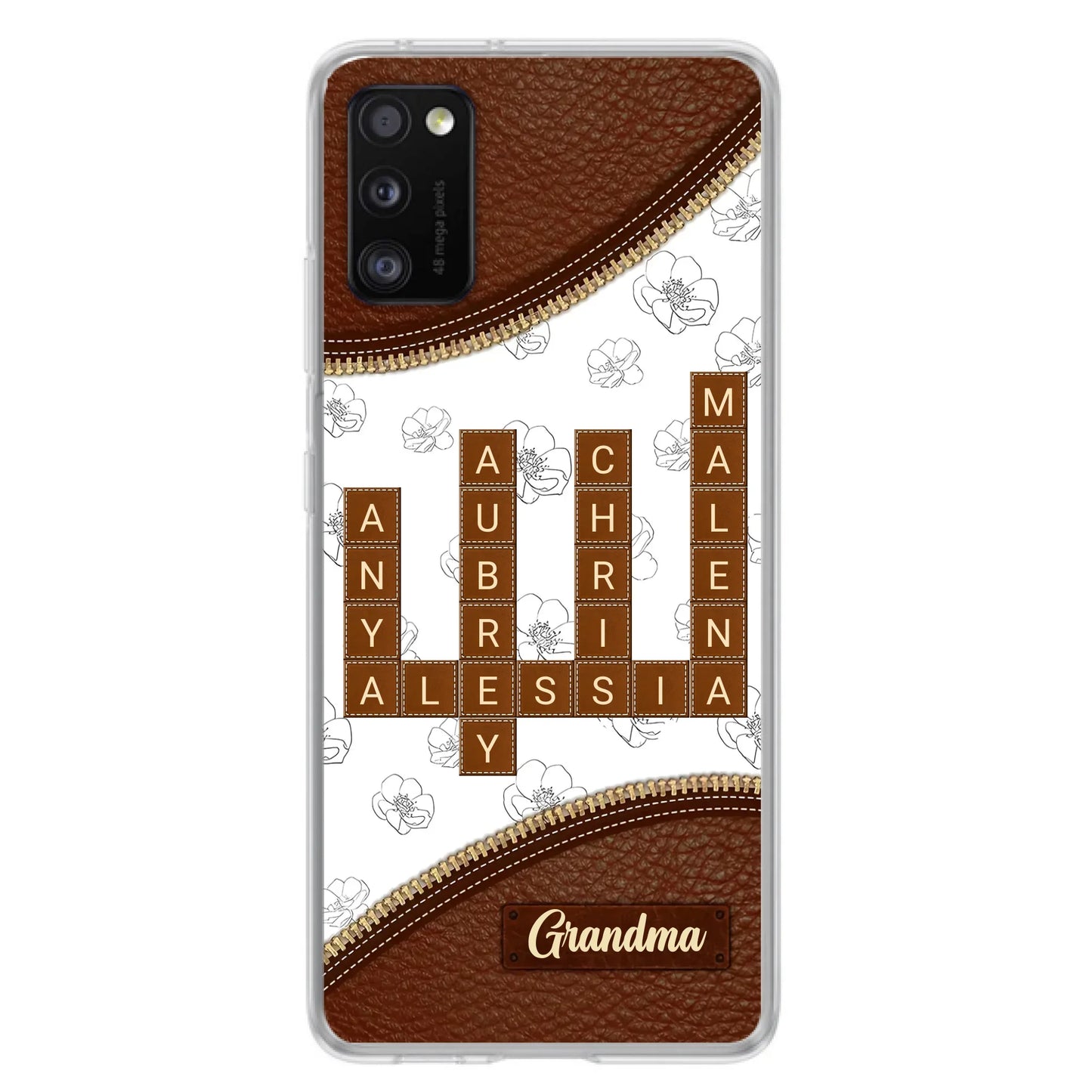 Custom Personalized Grandma Crossword iPhone/ Samsung Case - Gift Idea For Christmas/ Grandma