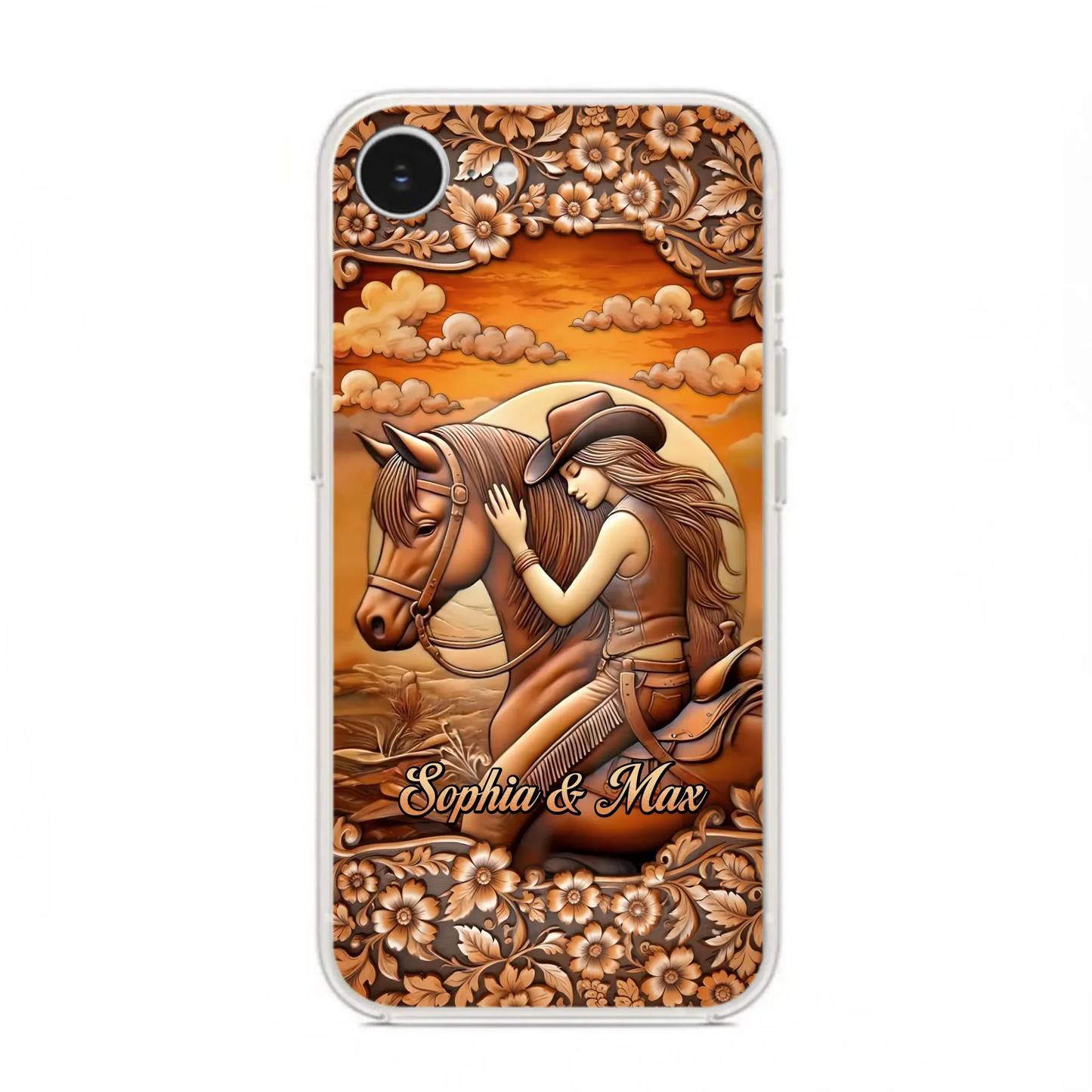 Custom Personalized Horse Girl Phone Case - Gift Idea For Horse Lover - Case For iPhone/ Samsung