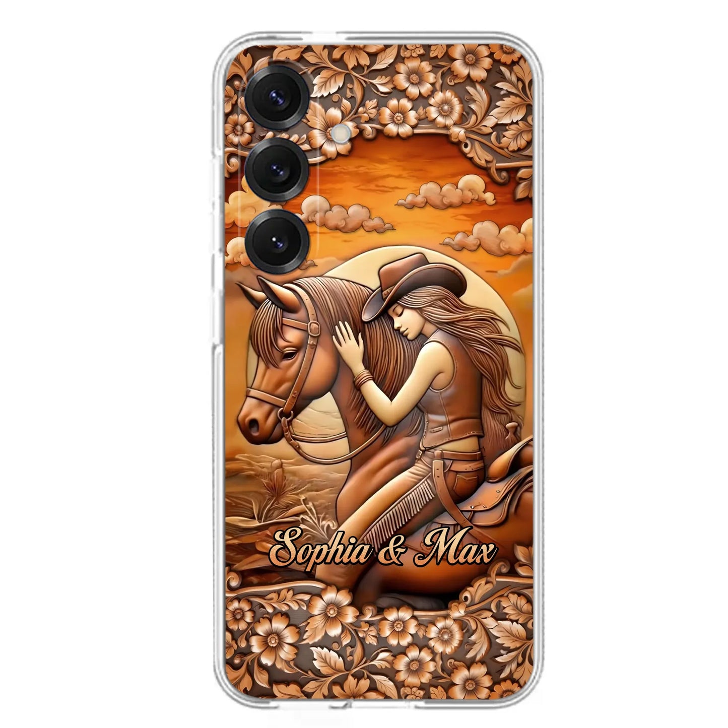 Custom Personalized Horse Girl Phone Case - Gift Idea For Horse Lover - Case For iPhone/ Samsung