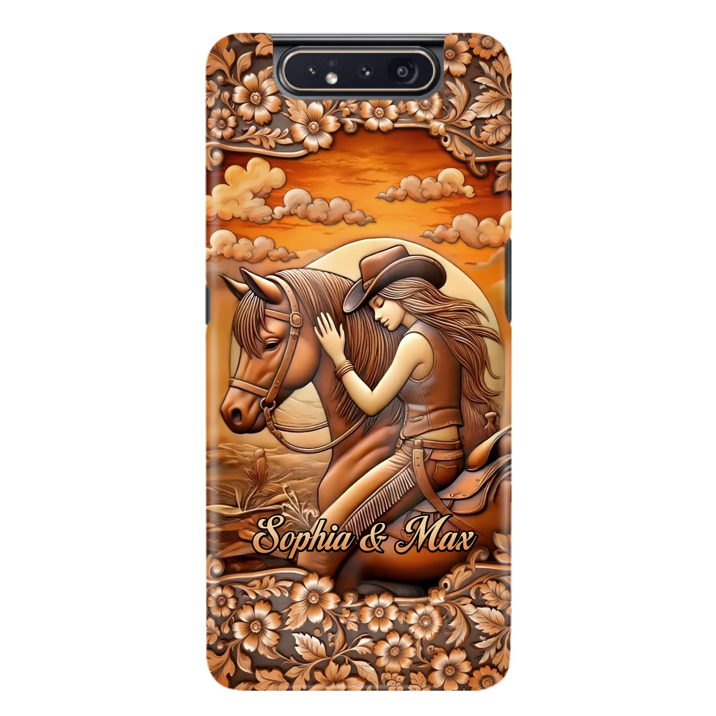 Custom Personalized Horse Girl Phone Case - Gift Idea For Horse Lover - Case For iPhone/ Samsung