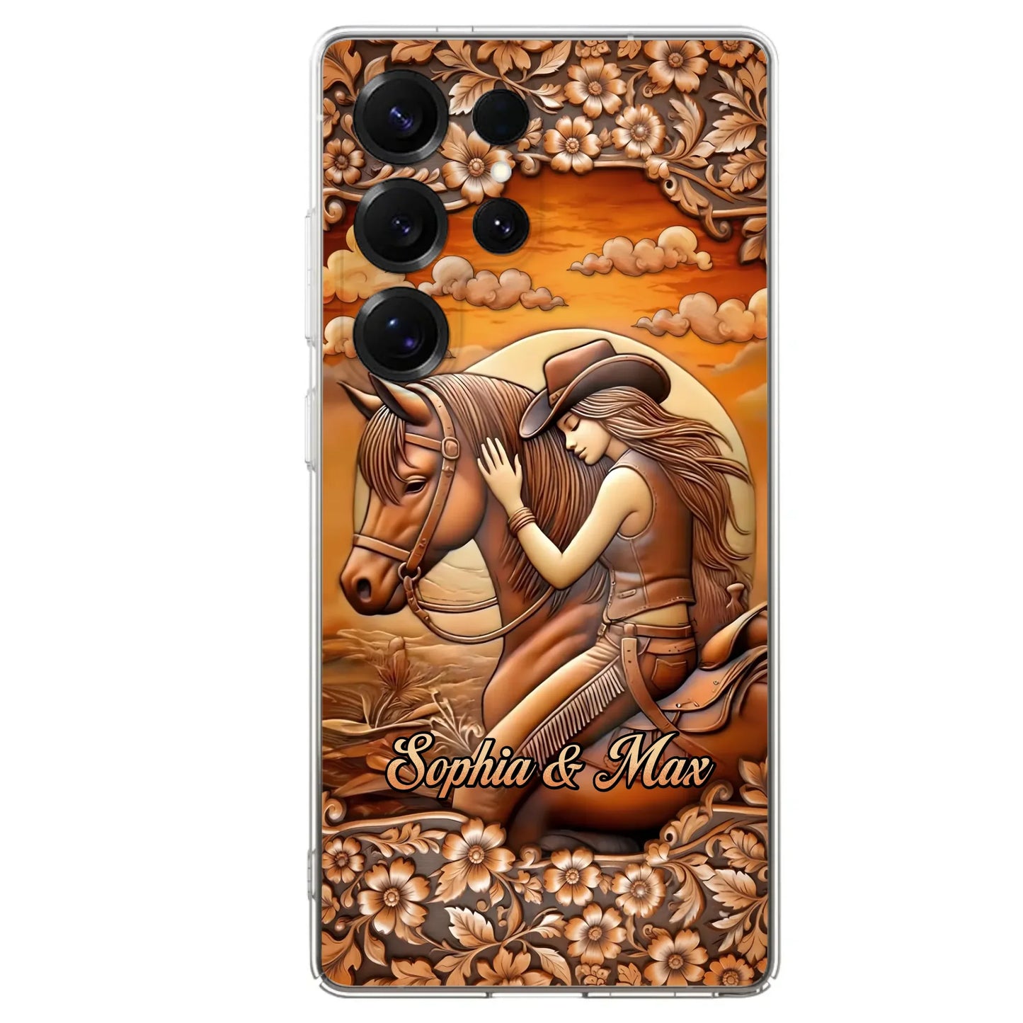 Custom Personalized Horse Girl Phone Case - Gift Idea For Horse Lover - Case For iPhone/ Samsung